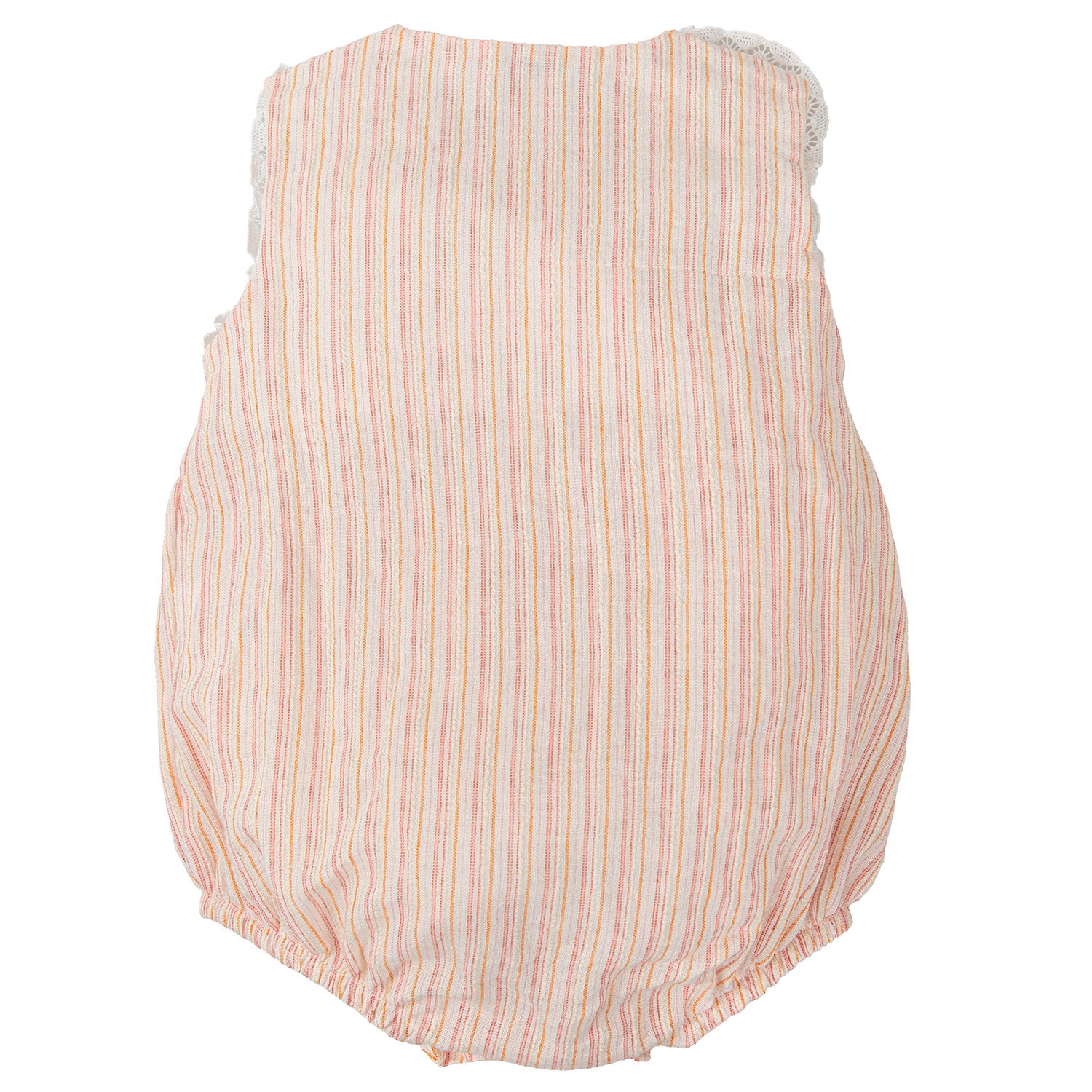 Pink & Orange Stripe Romper
