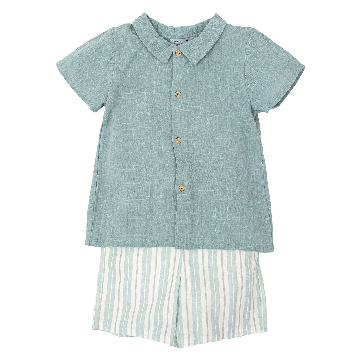 Sage Green Crepe Short Set