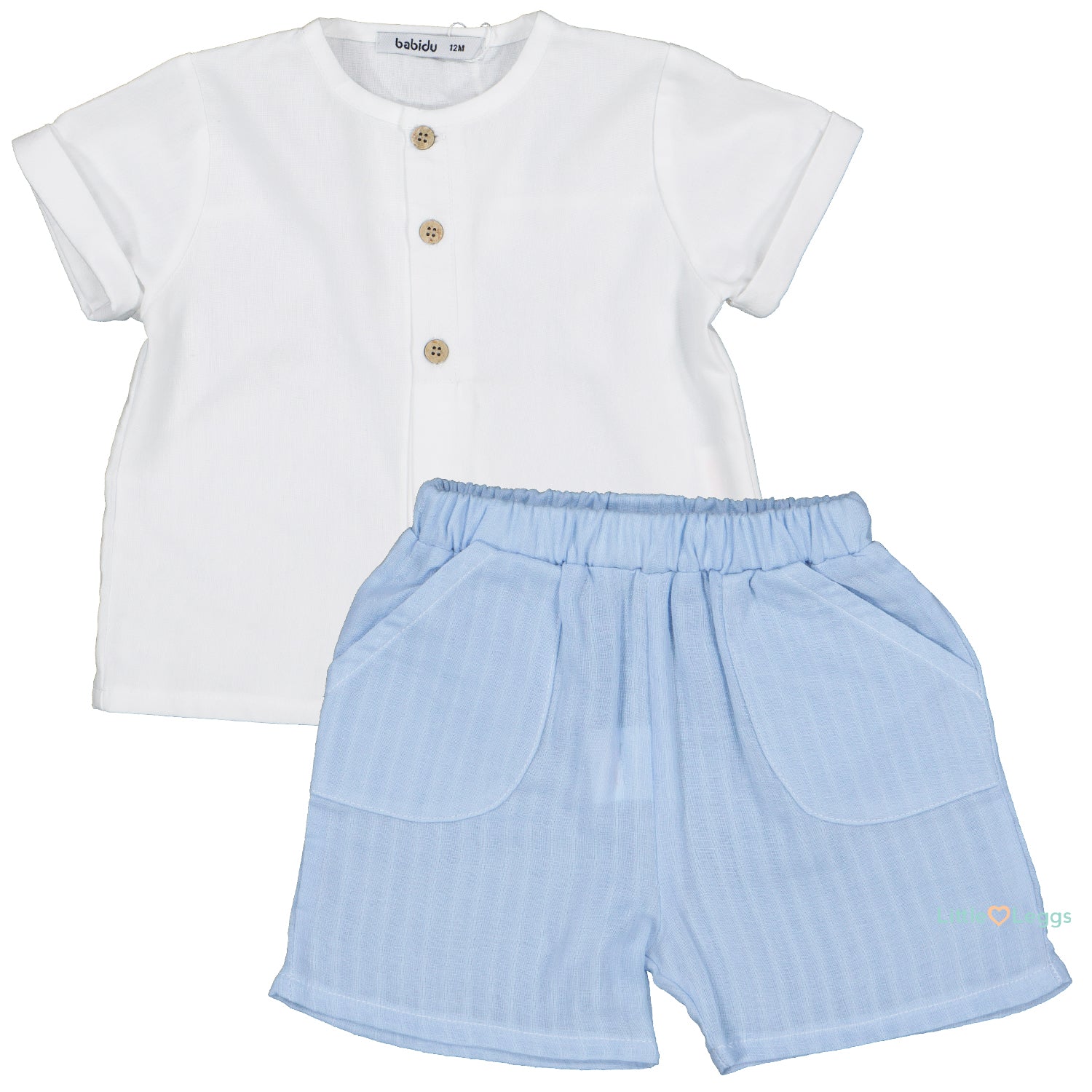 Pale Blue Short Set