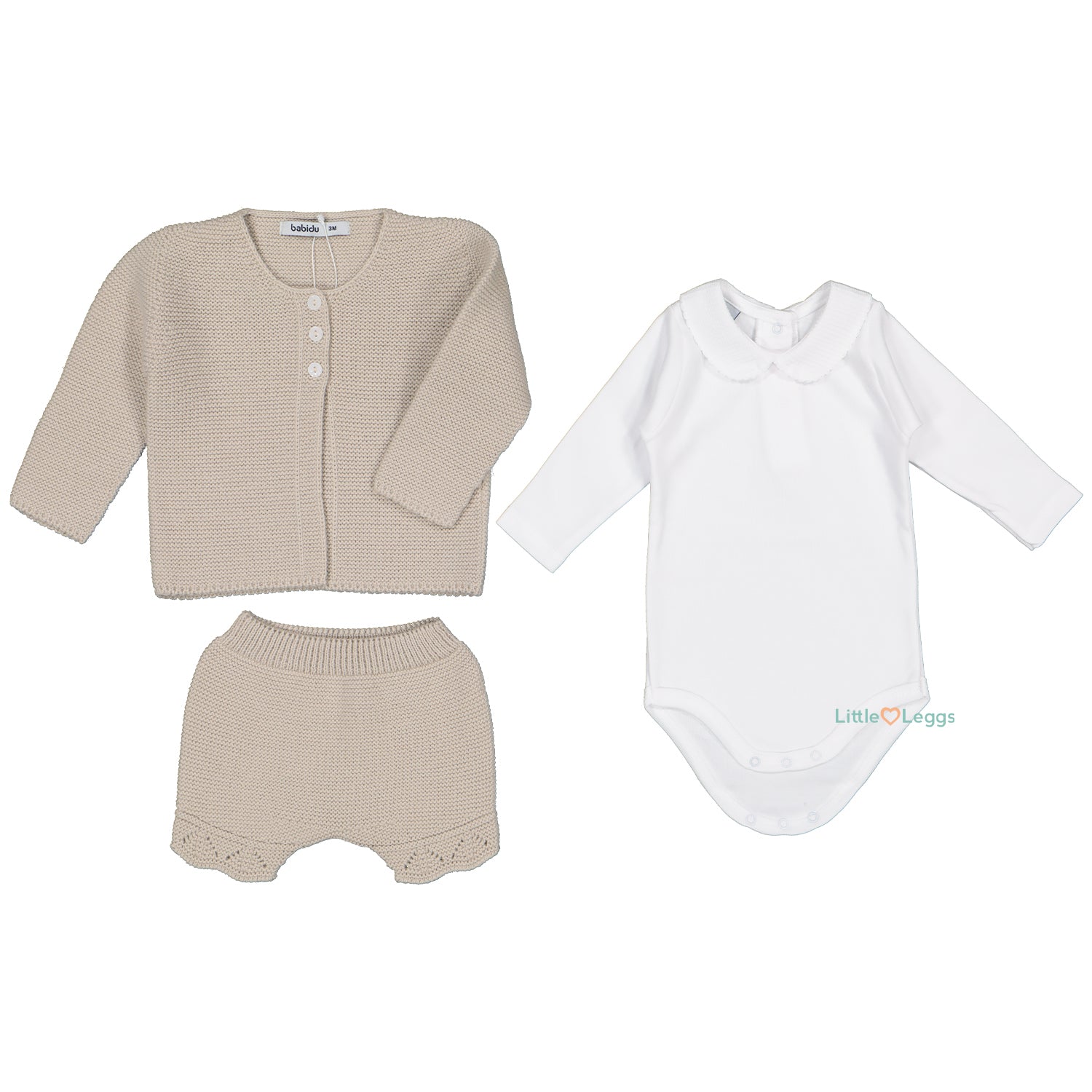 Sand 3 Piece Knit Set