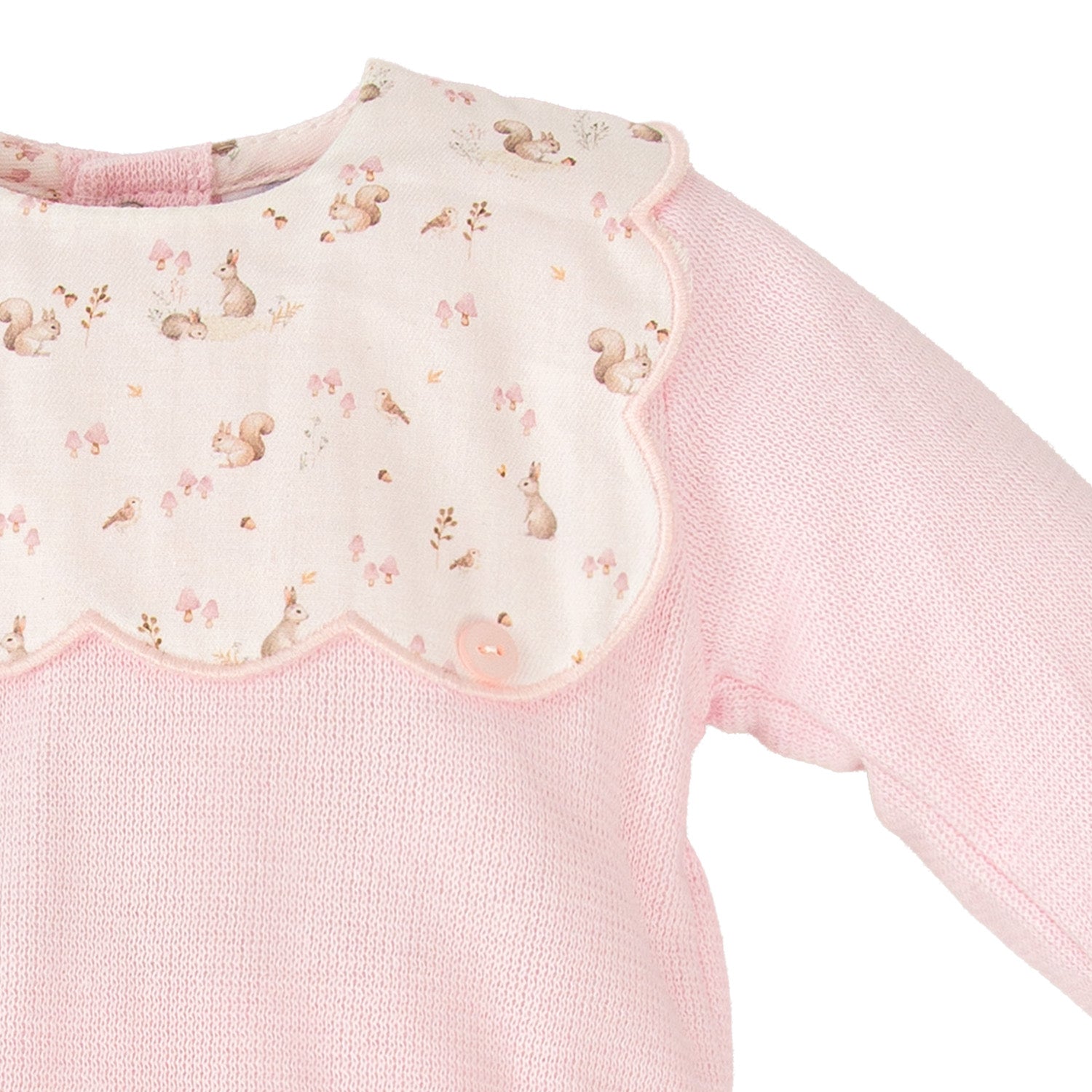 Pink Woodland Bib Print Set