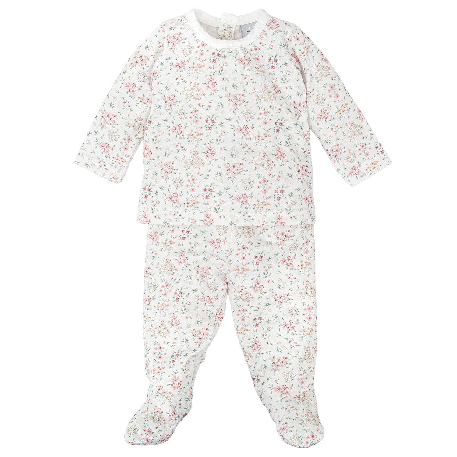 Pink Floral 5 Piece Newborn Set
