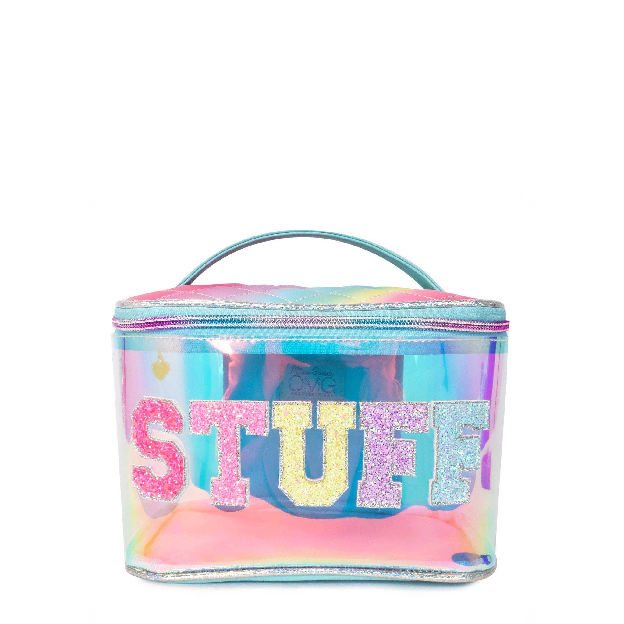 'Stuff' Clear Glazed Glam Bag