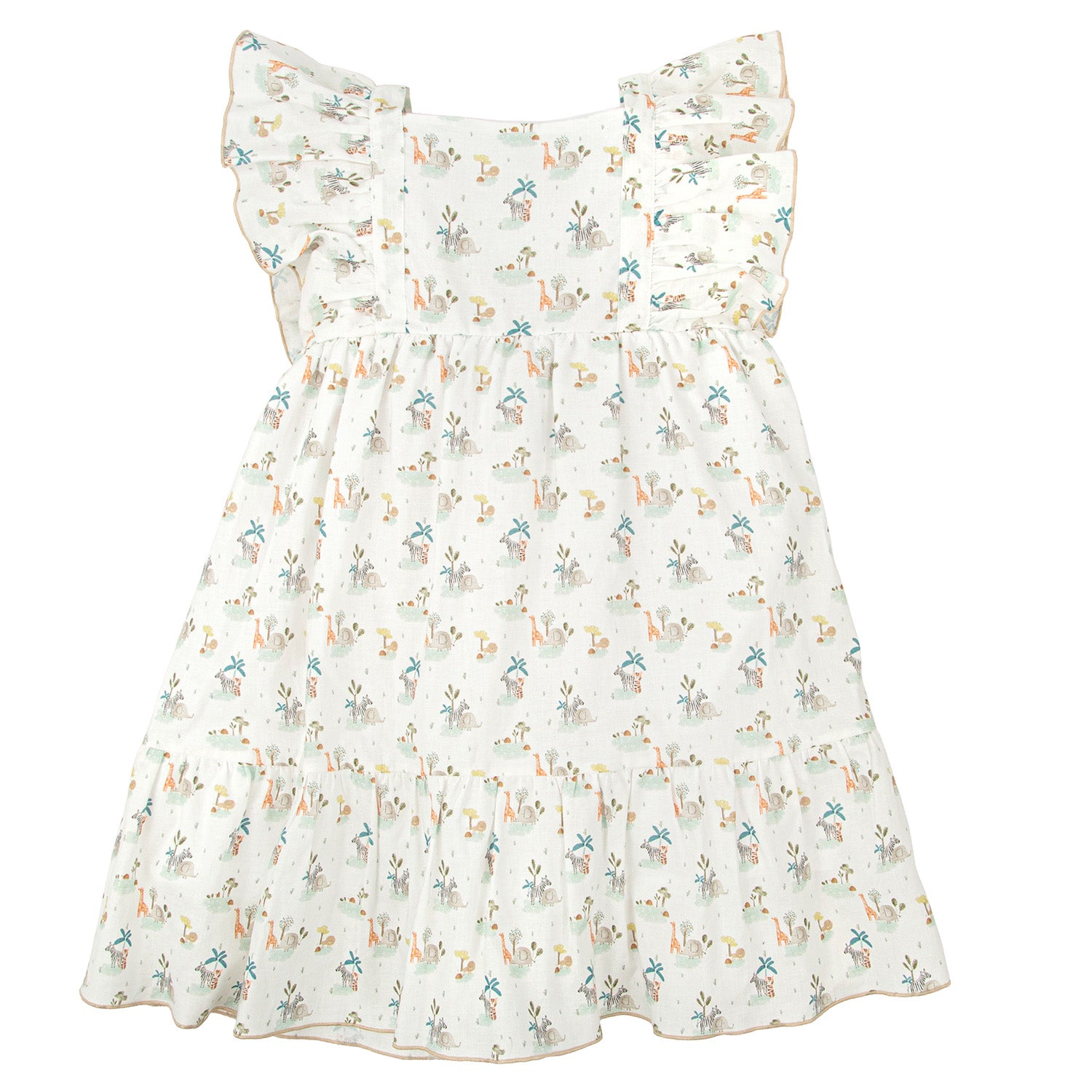 Zoo Animal Print Bow Back Dress