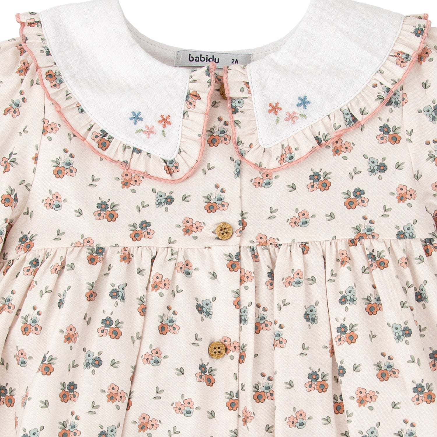 Ivory Floral Print Dress