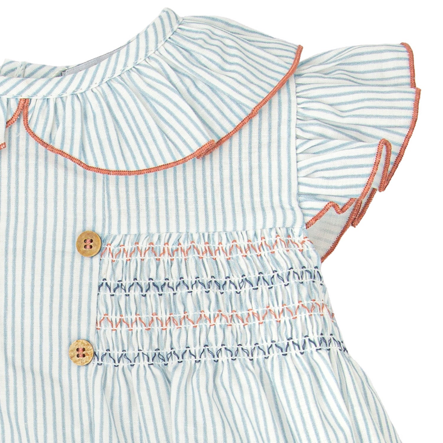 Blue Stripe Dress & Bloomers