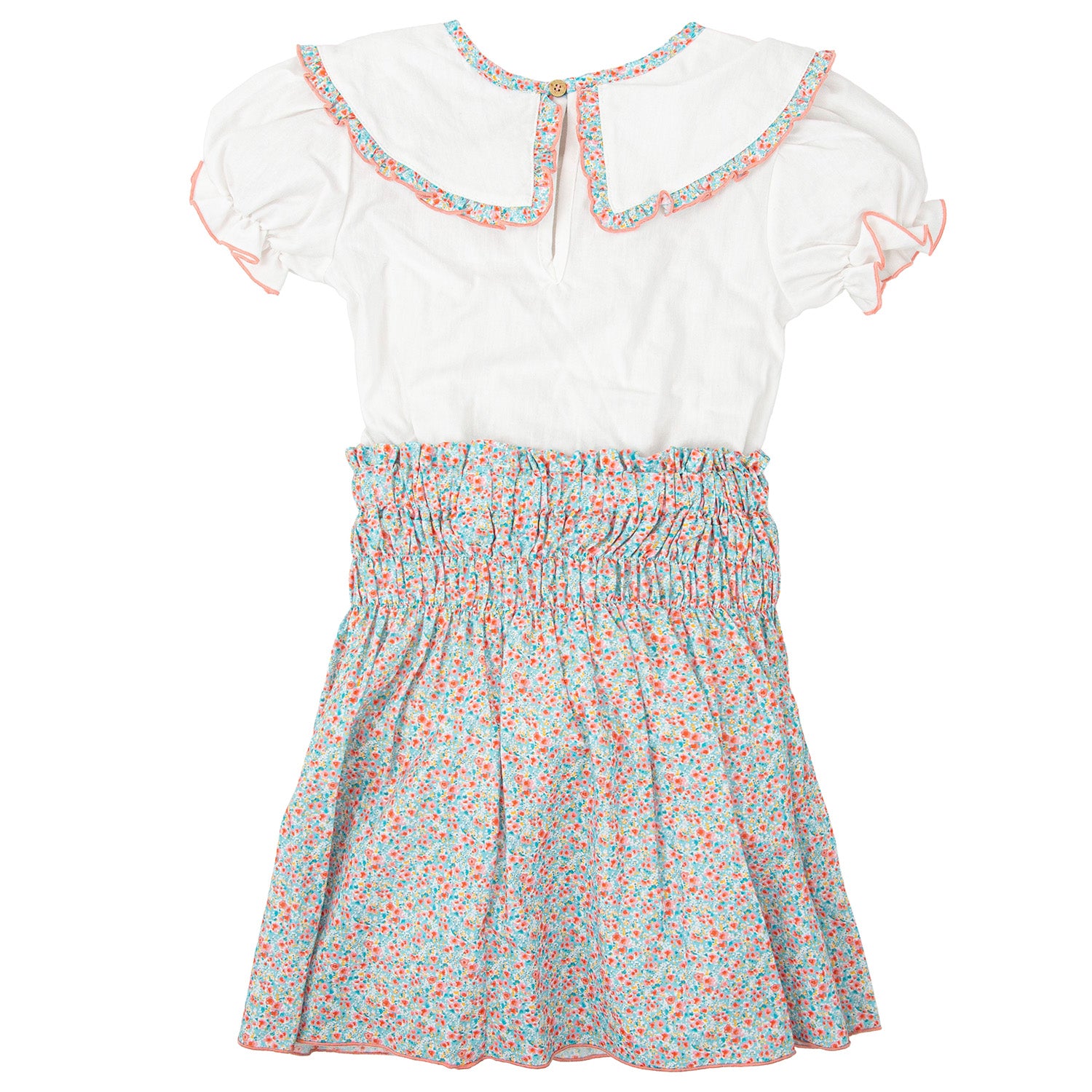 Floral Trim Skirt Set