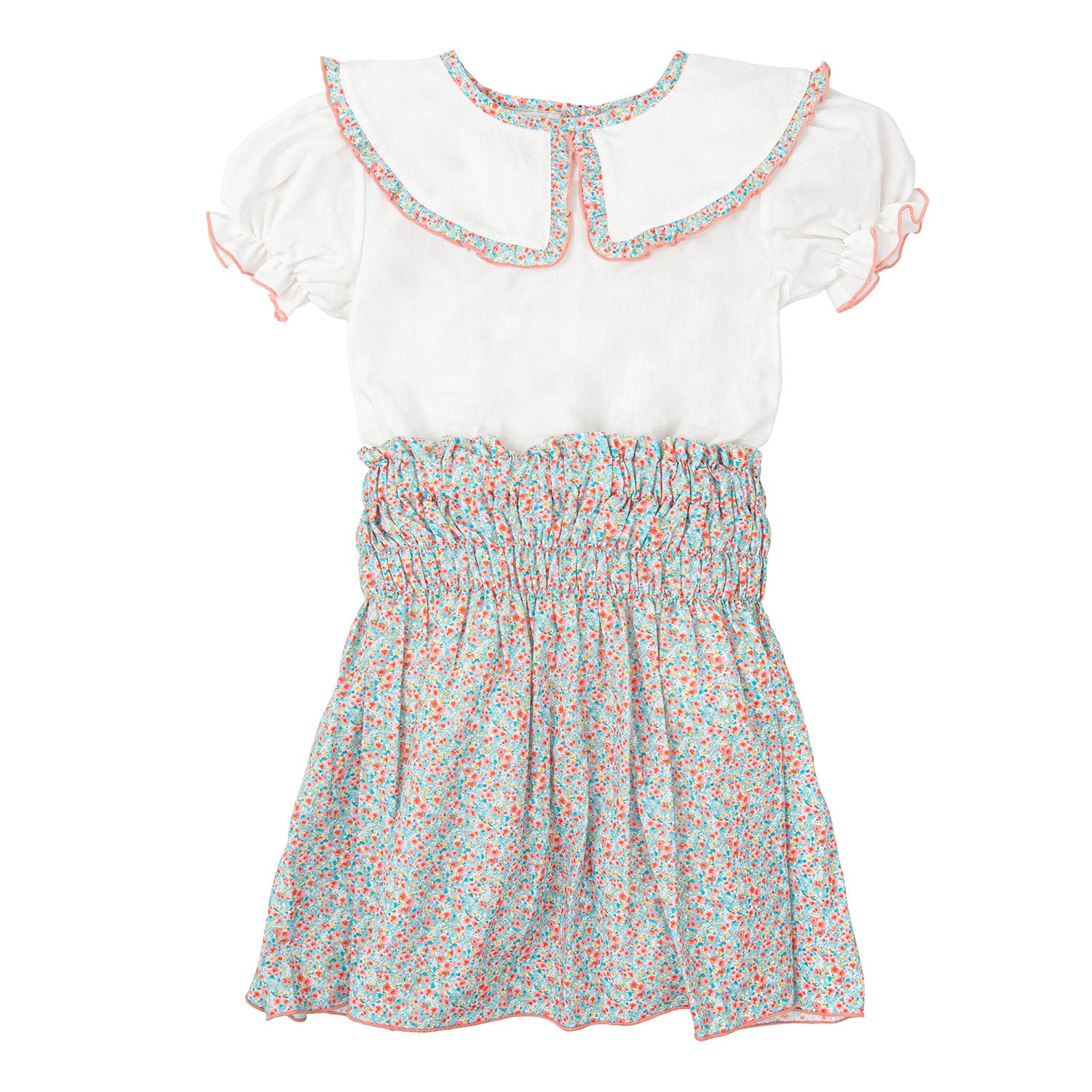 Floral Trim Skirt Set