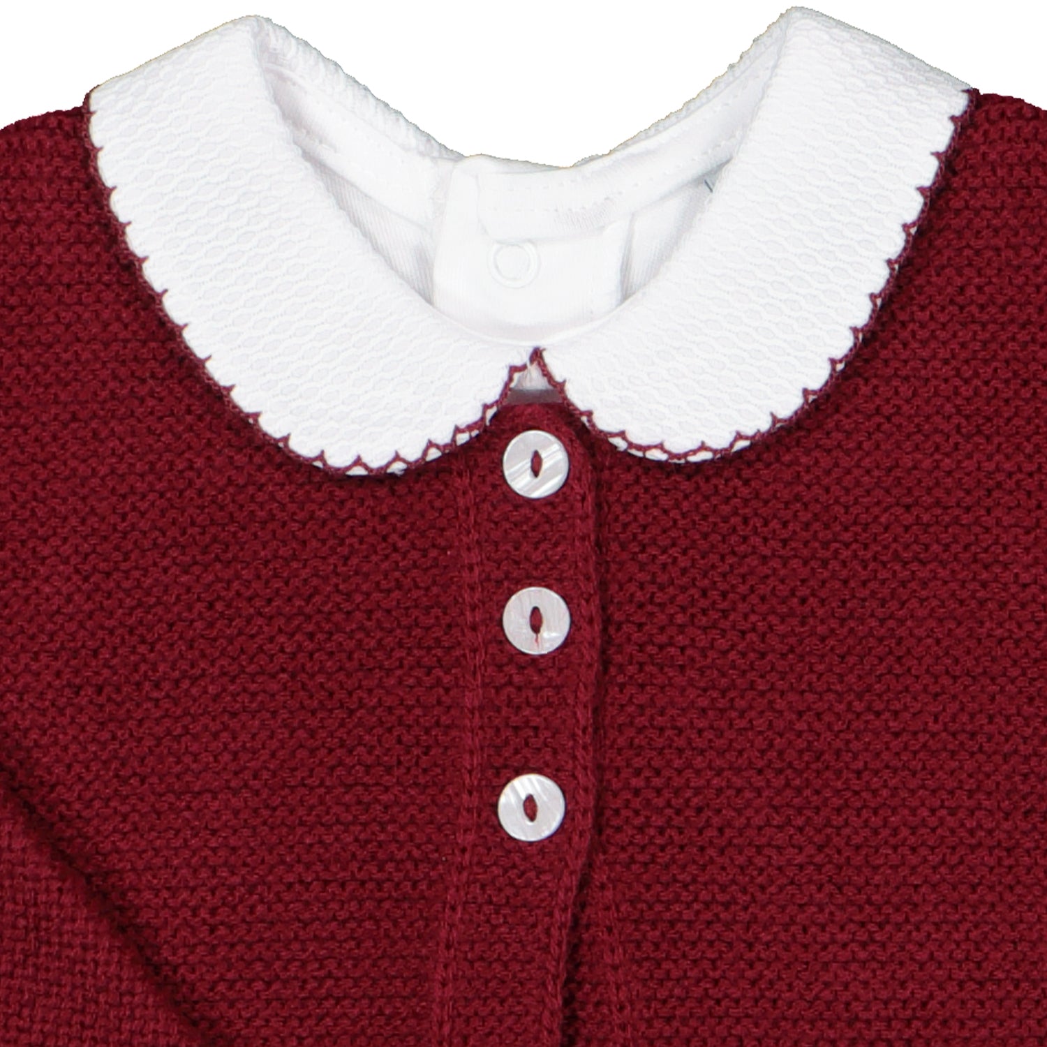 Boys Burgundy 3 Piece Knit Set