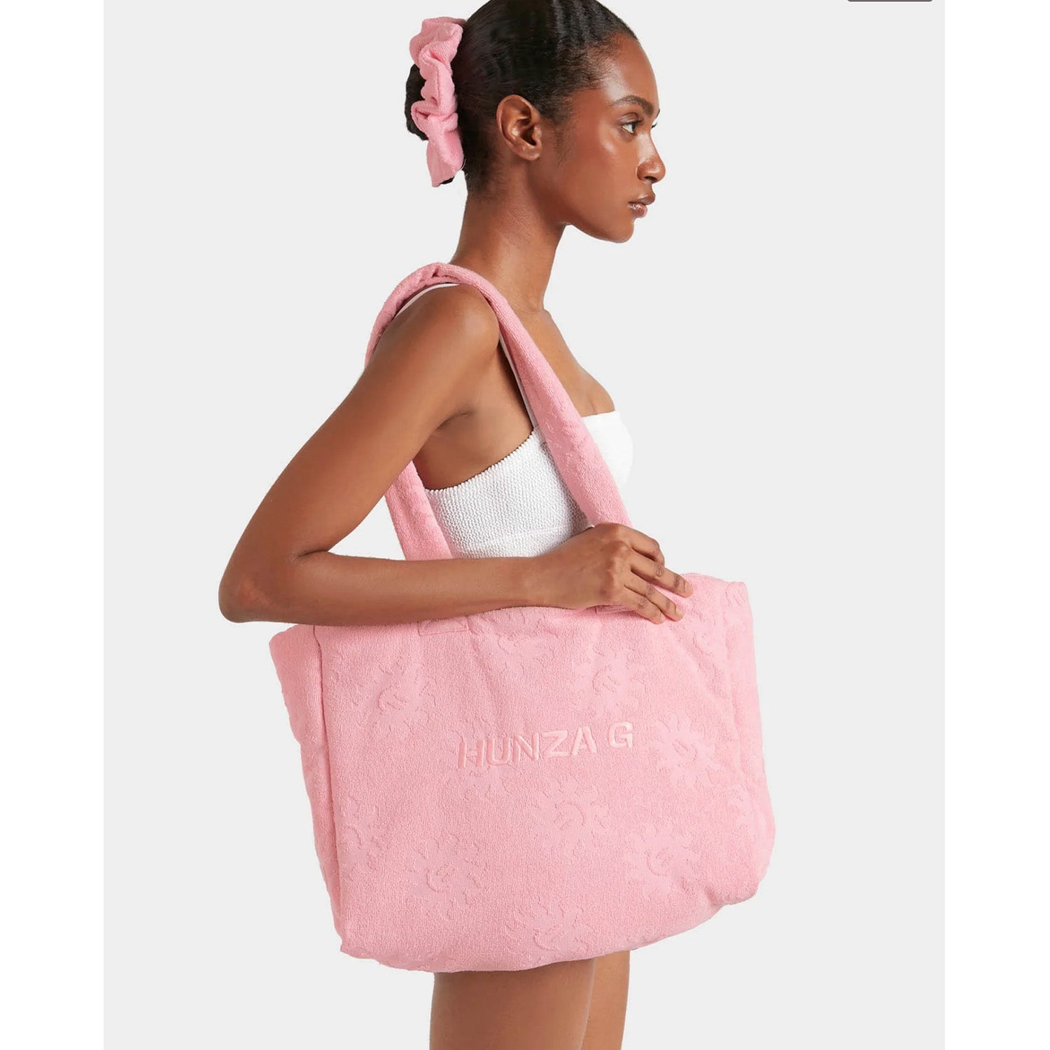 Sunny Towelling beach Bag - Pink