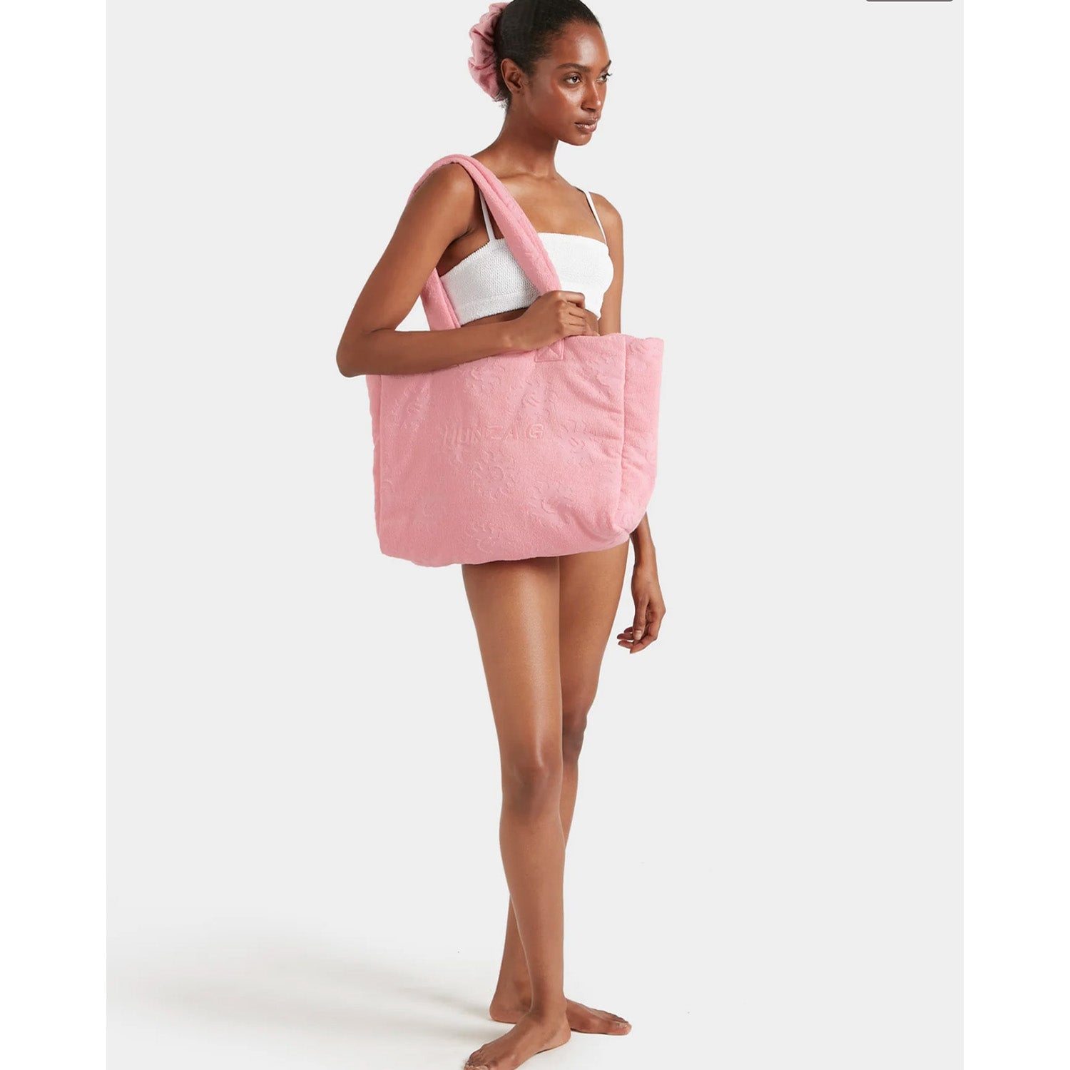 Sunny Towelling beach Bag - Pink