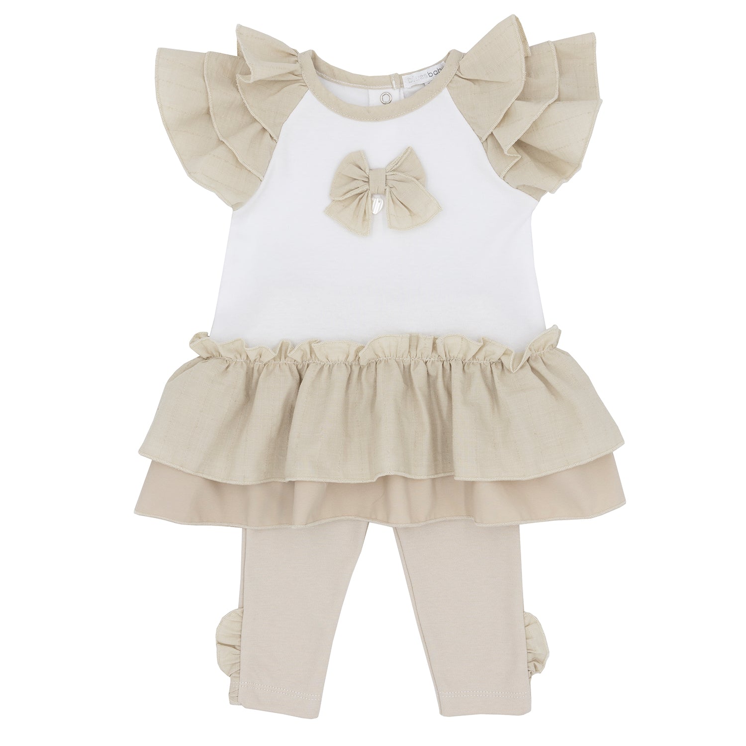 Beige Tunic Legging Set