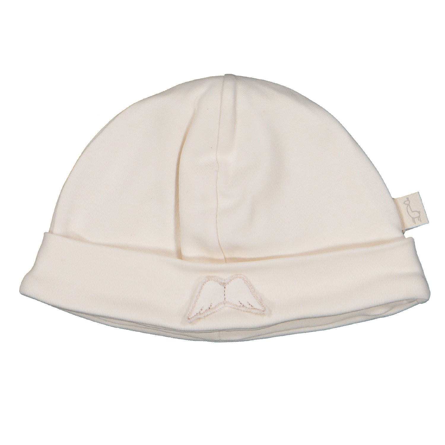 Beige Cotton Angel Wings Hat