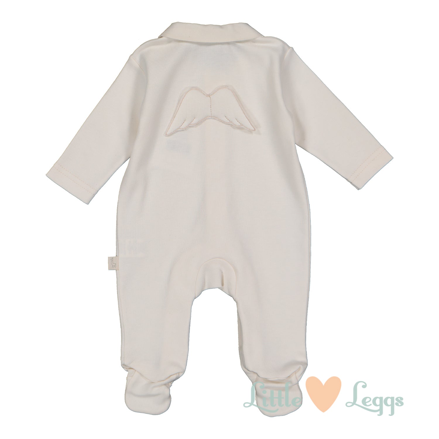 Beige Angel Wings Babygrow