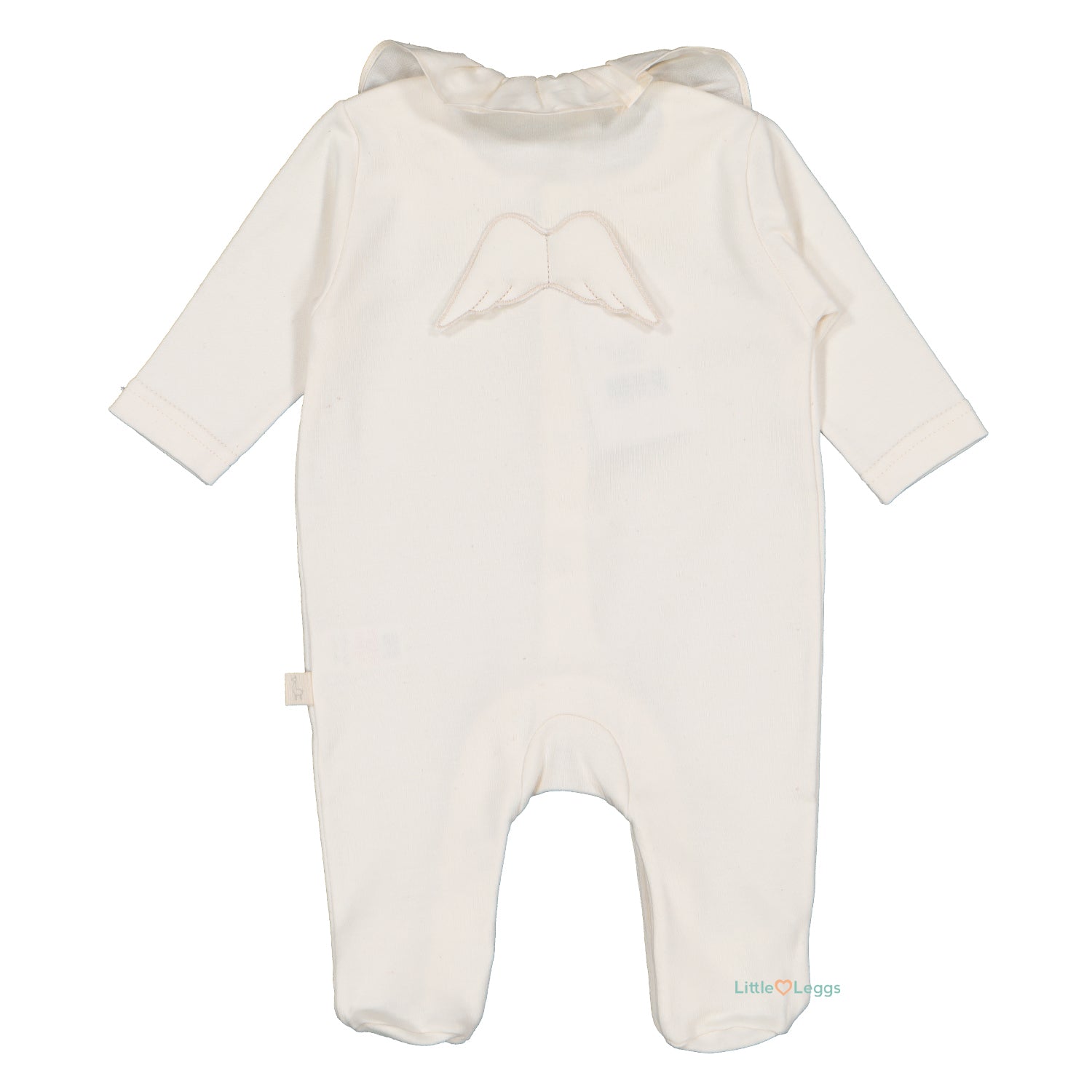 Beige Frill Angel Wings Babygrow