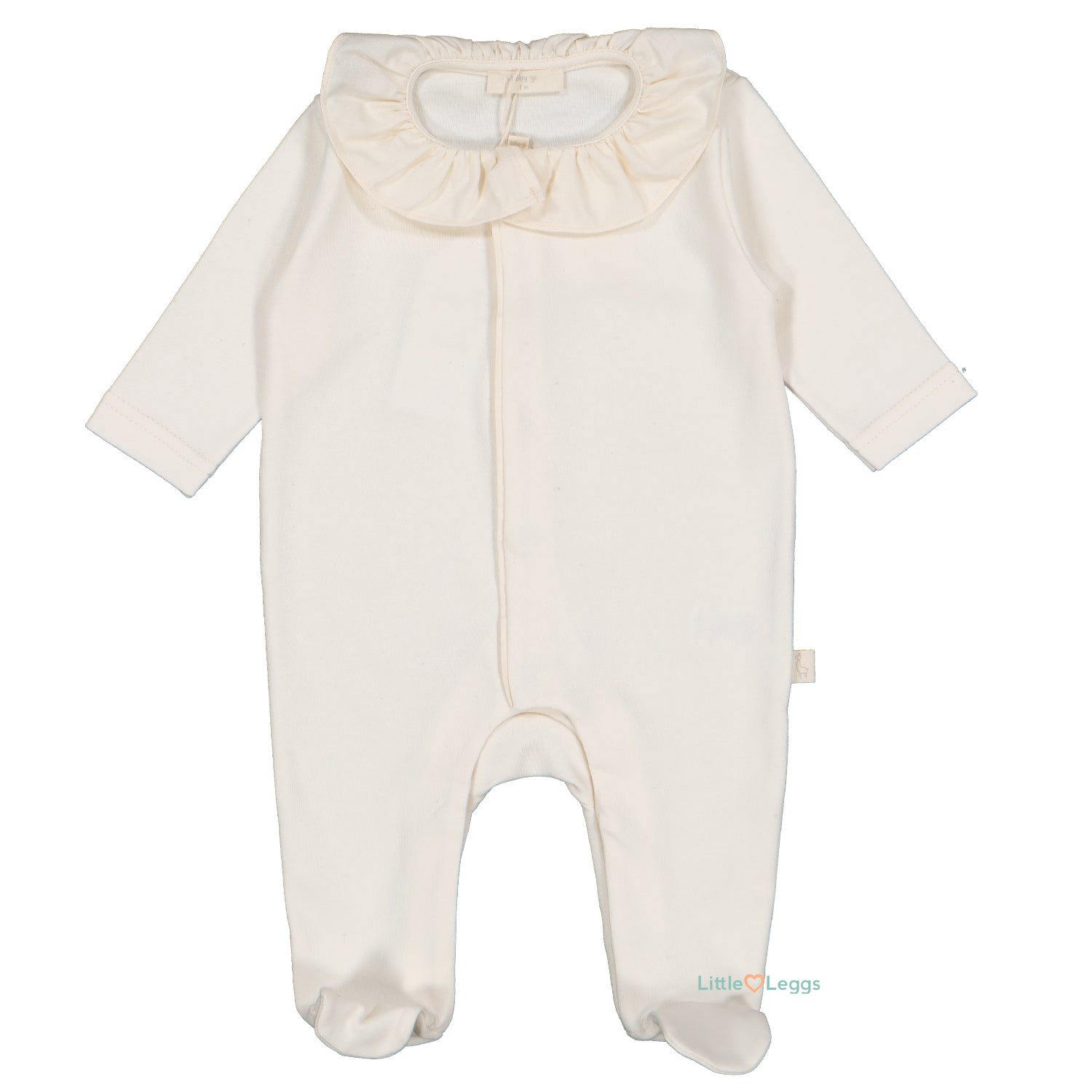 Beige Frill Angel Wings Babygrow