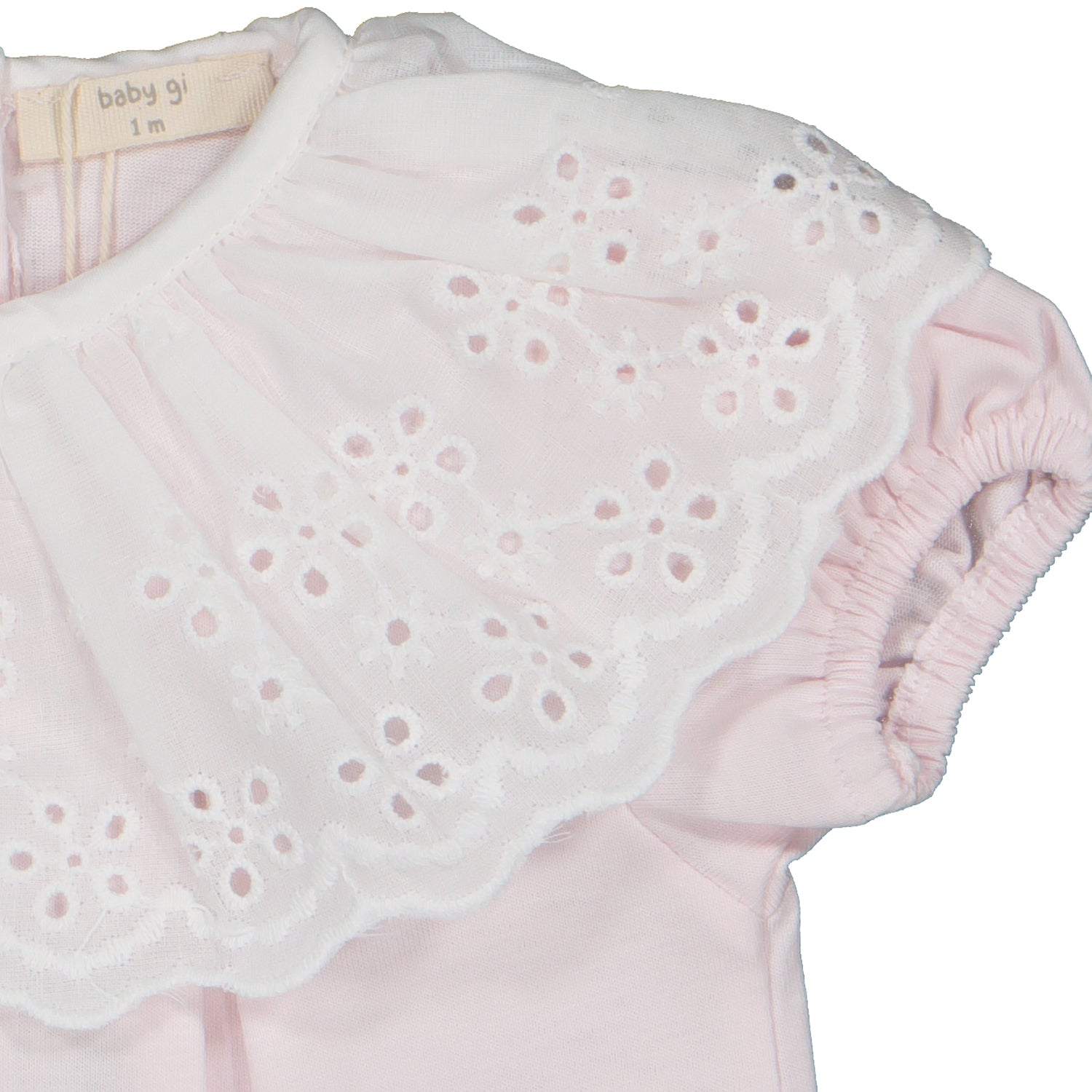 Pink Broderie Anglaise Romper