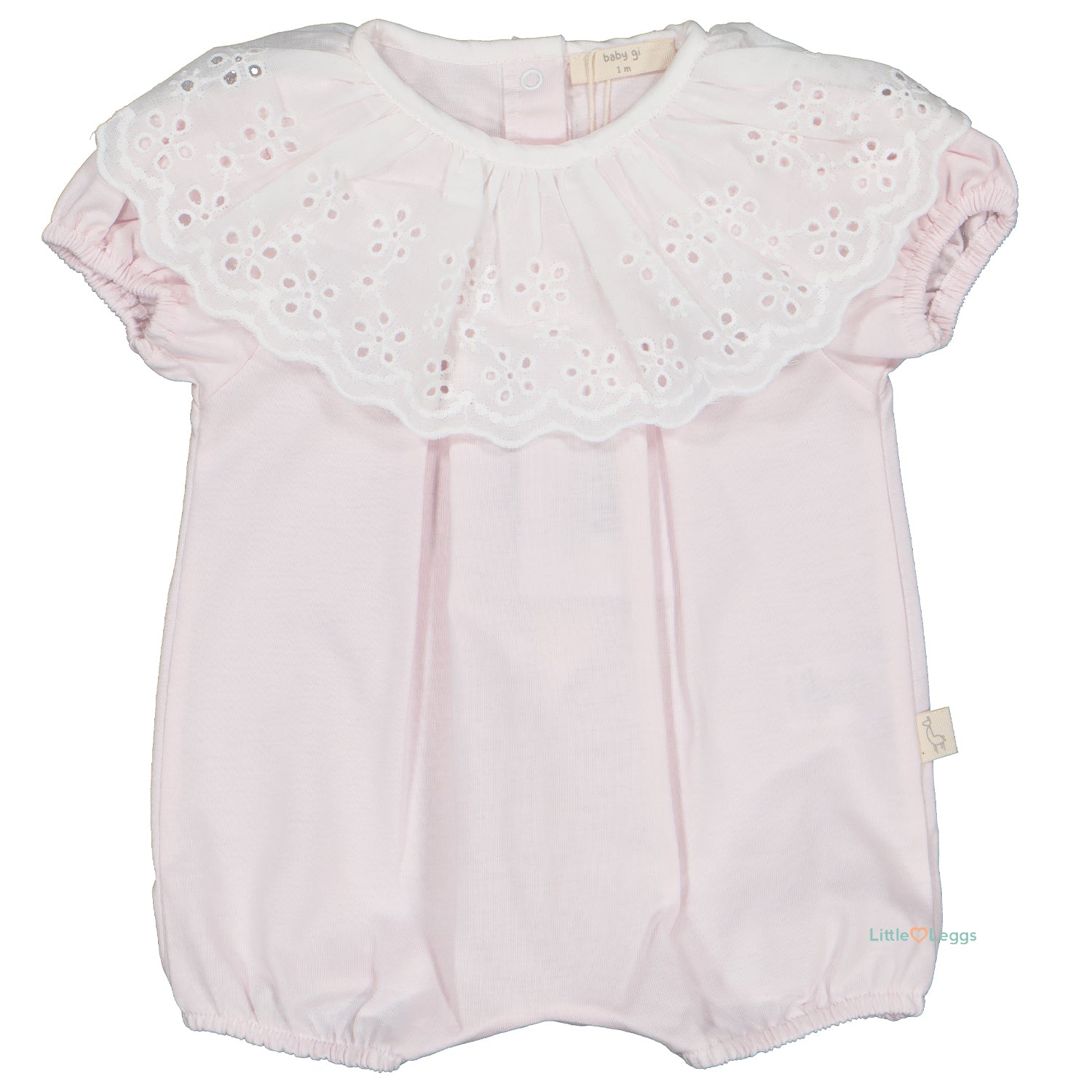 Pink Broderie Anglaise Romper