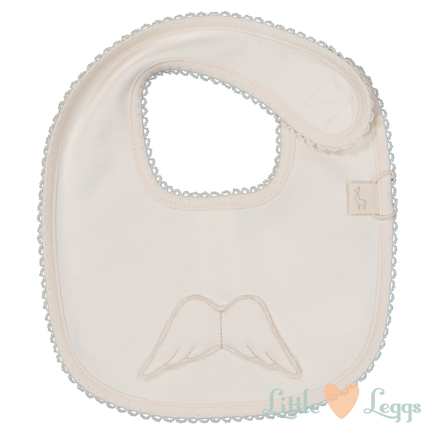 Beige Angel Wings Bib