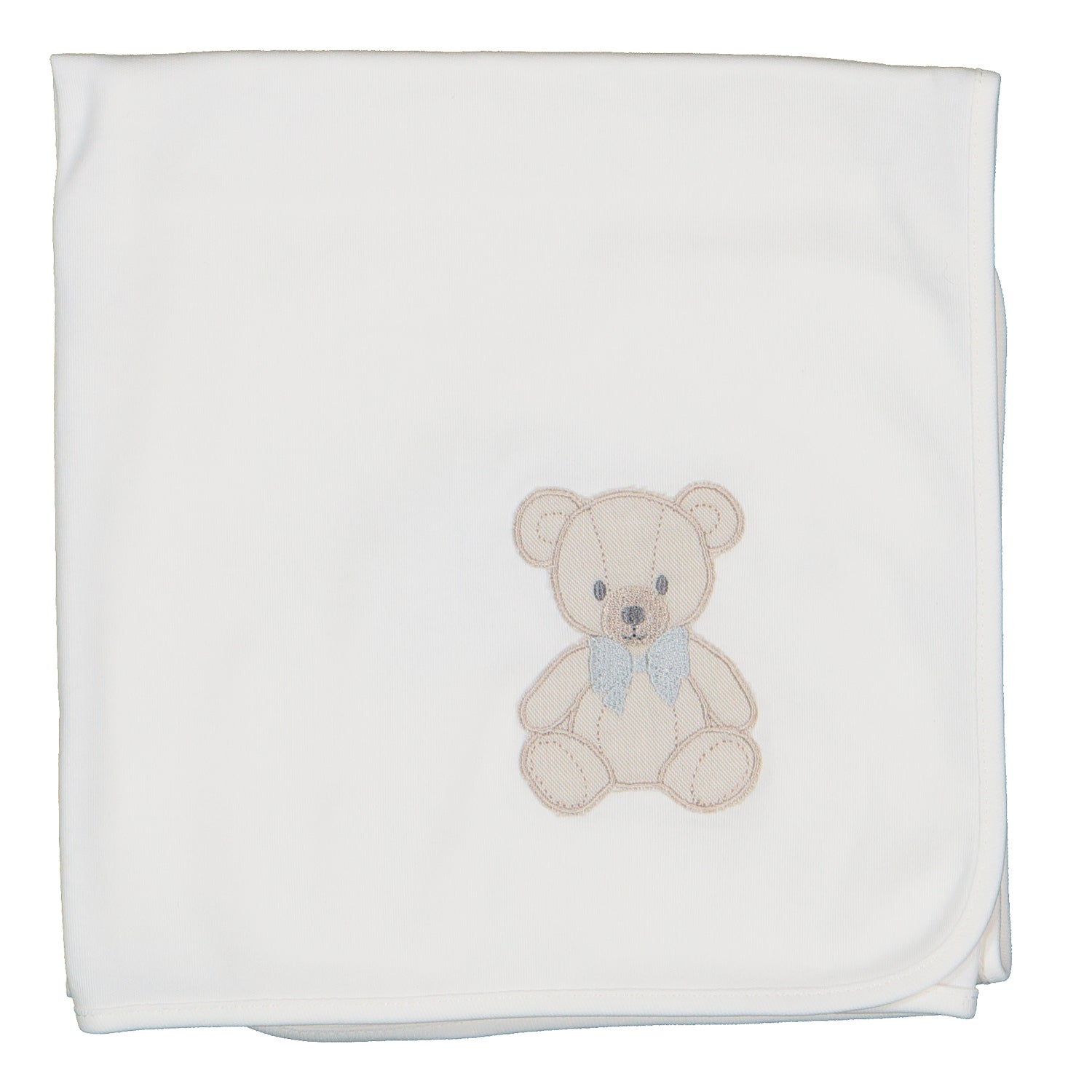 Ivory Teddy Burp Blanket