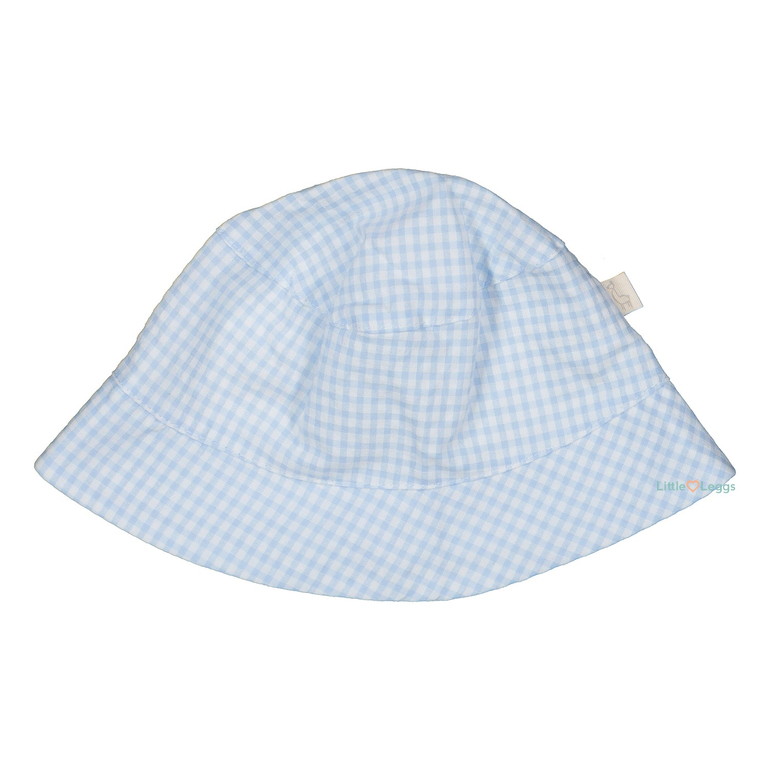 Blue Check Panama Hat