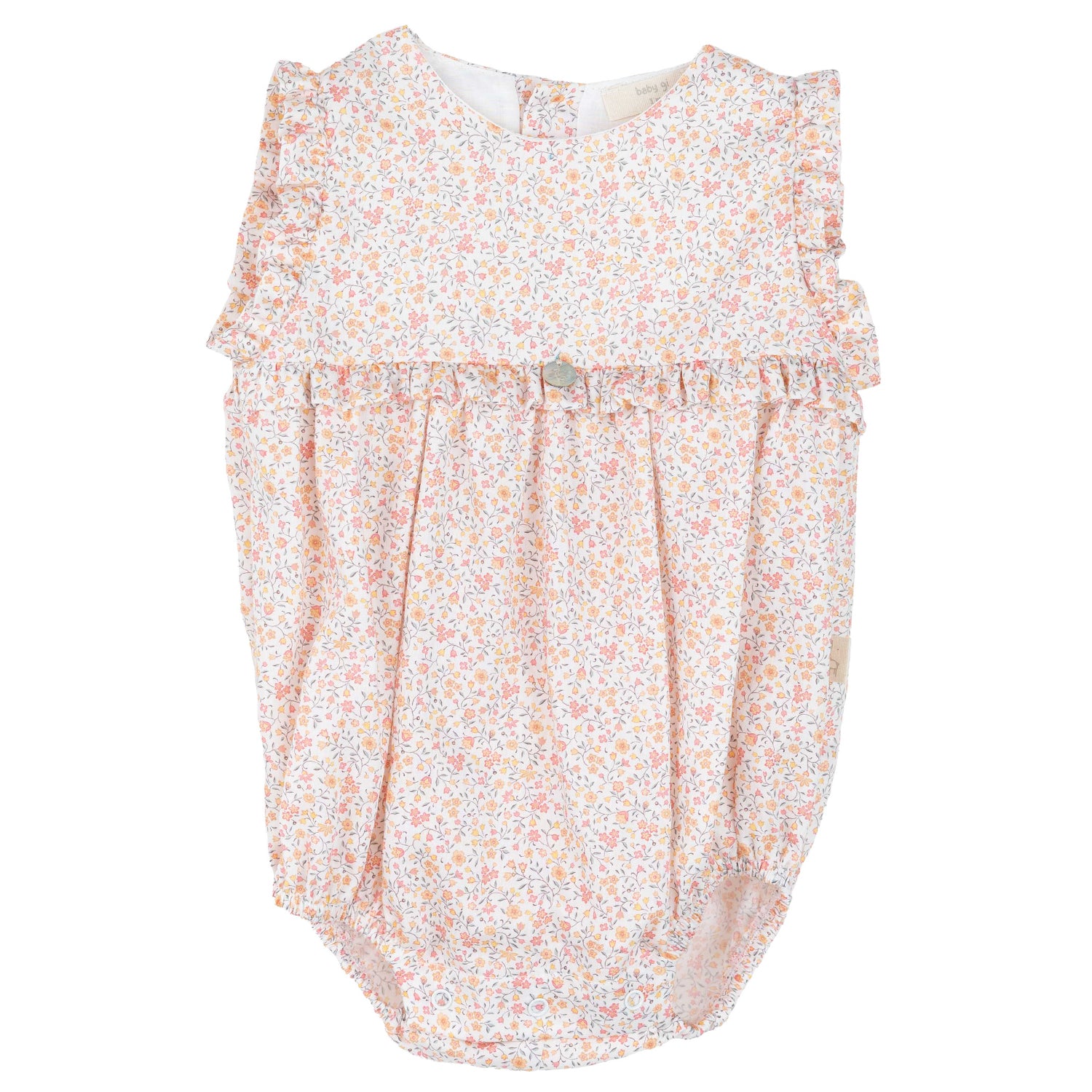 Pink Meadow Print Romper