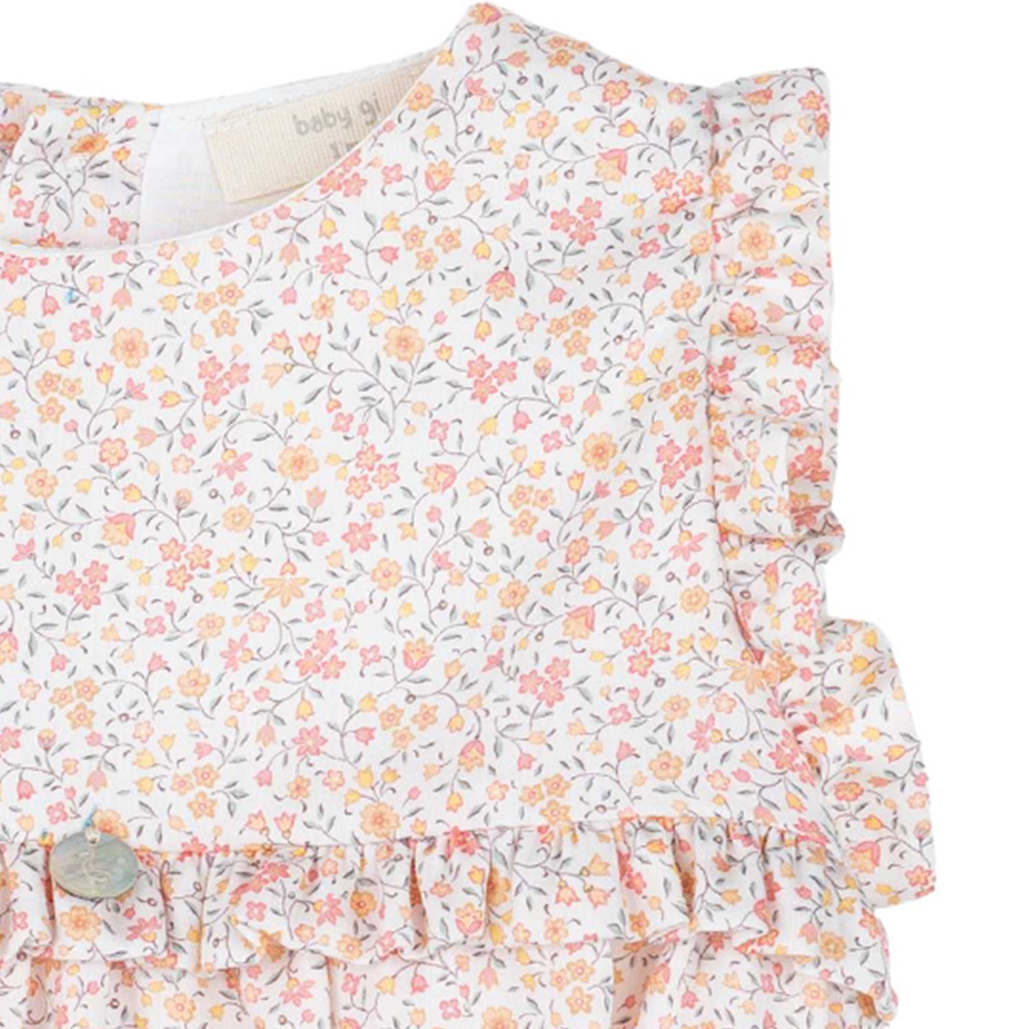 Pink Meadow Print Romper