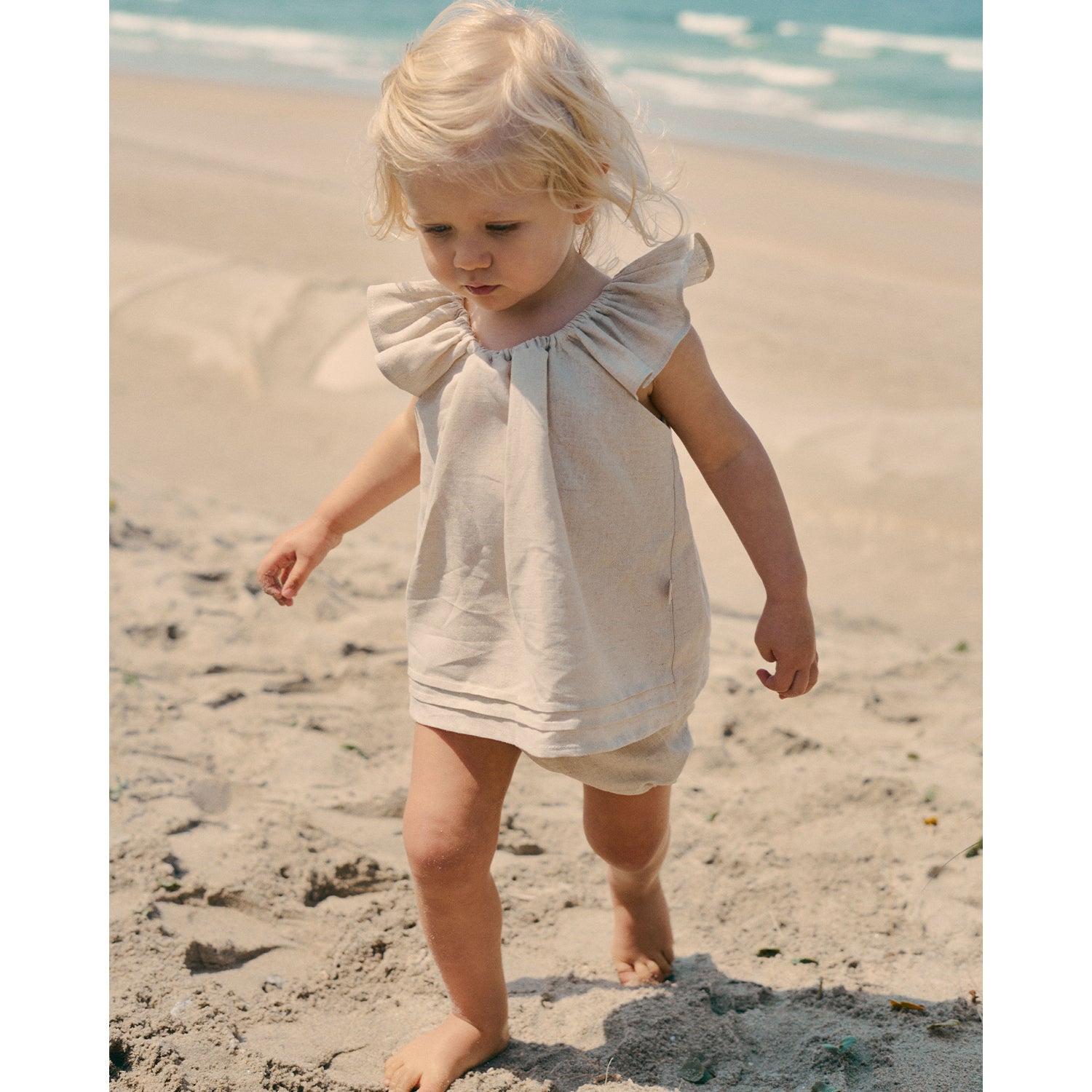 Sand Linen Short Set