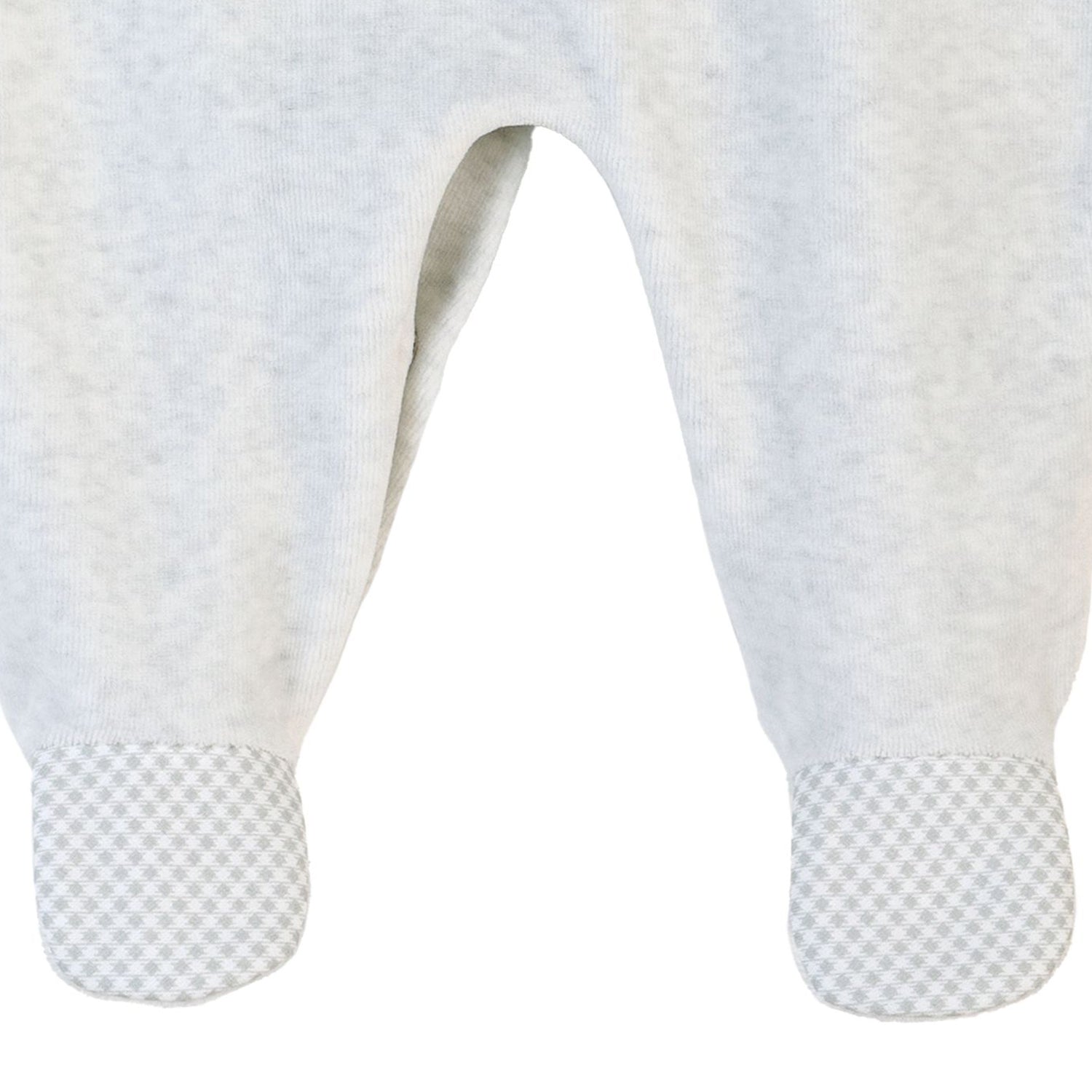 Grey Thomas Velour Babygrow