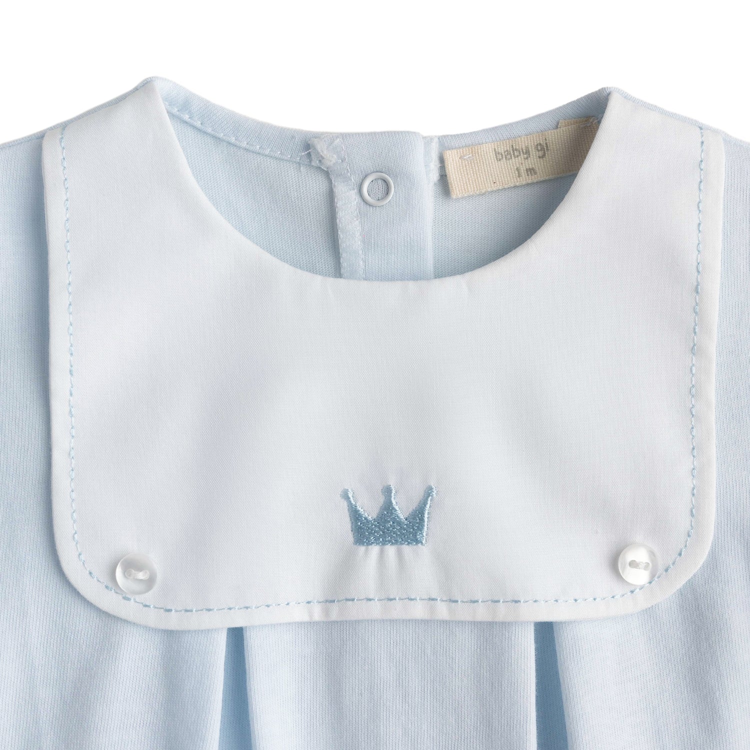 Blue Royal Crown Romper