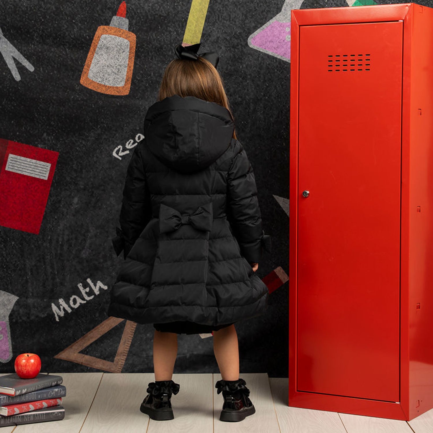 Black Padded School Coat