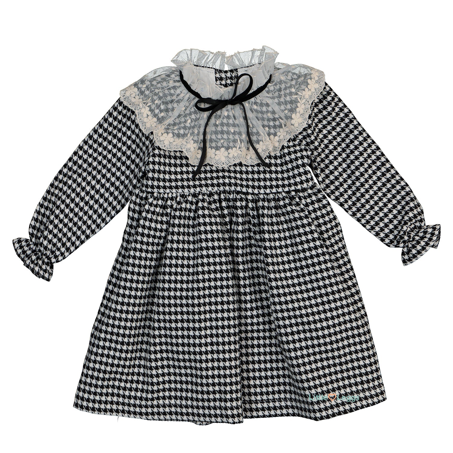 Black Dogtooth Dress