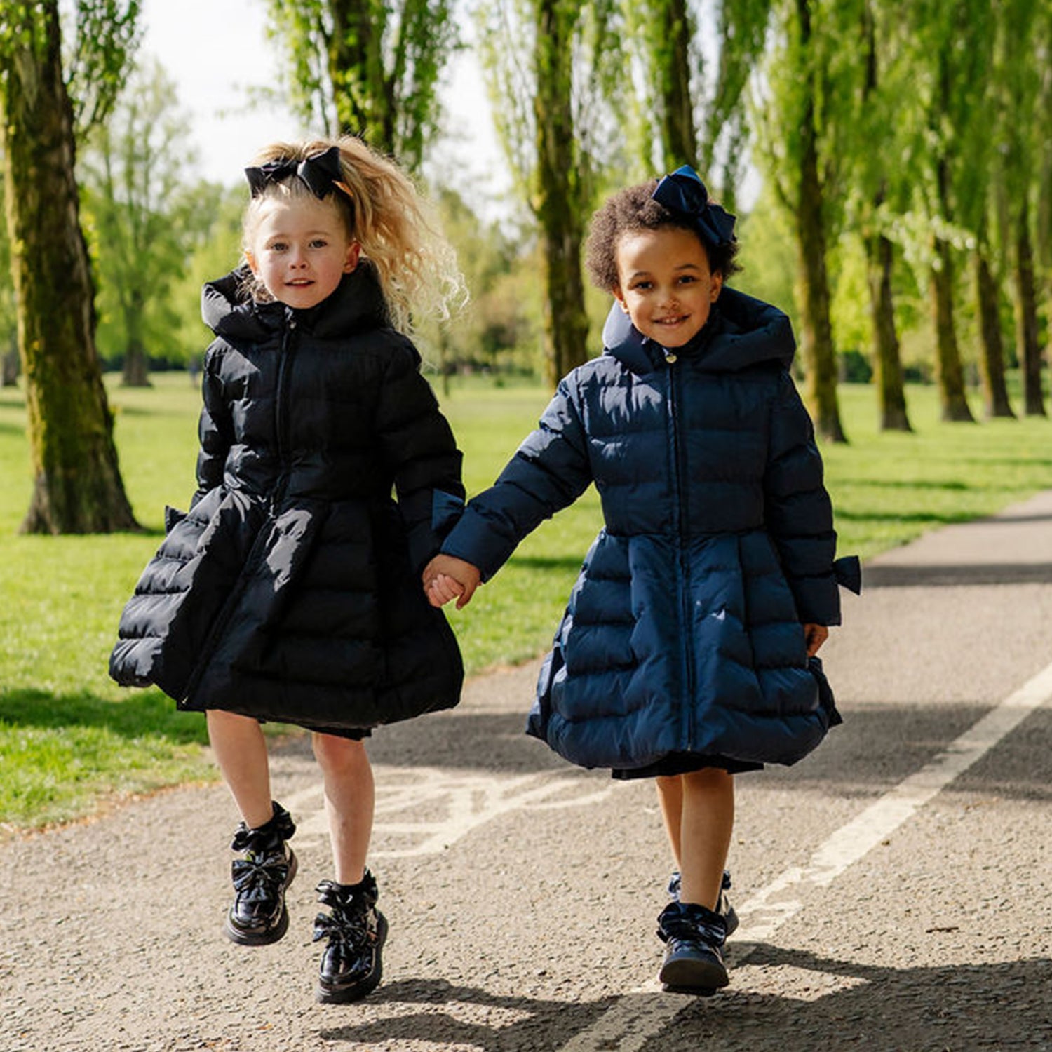 Navy Padded School Coat