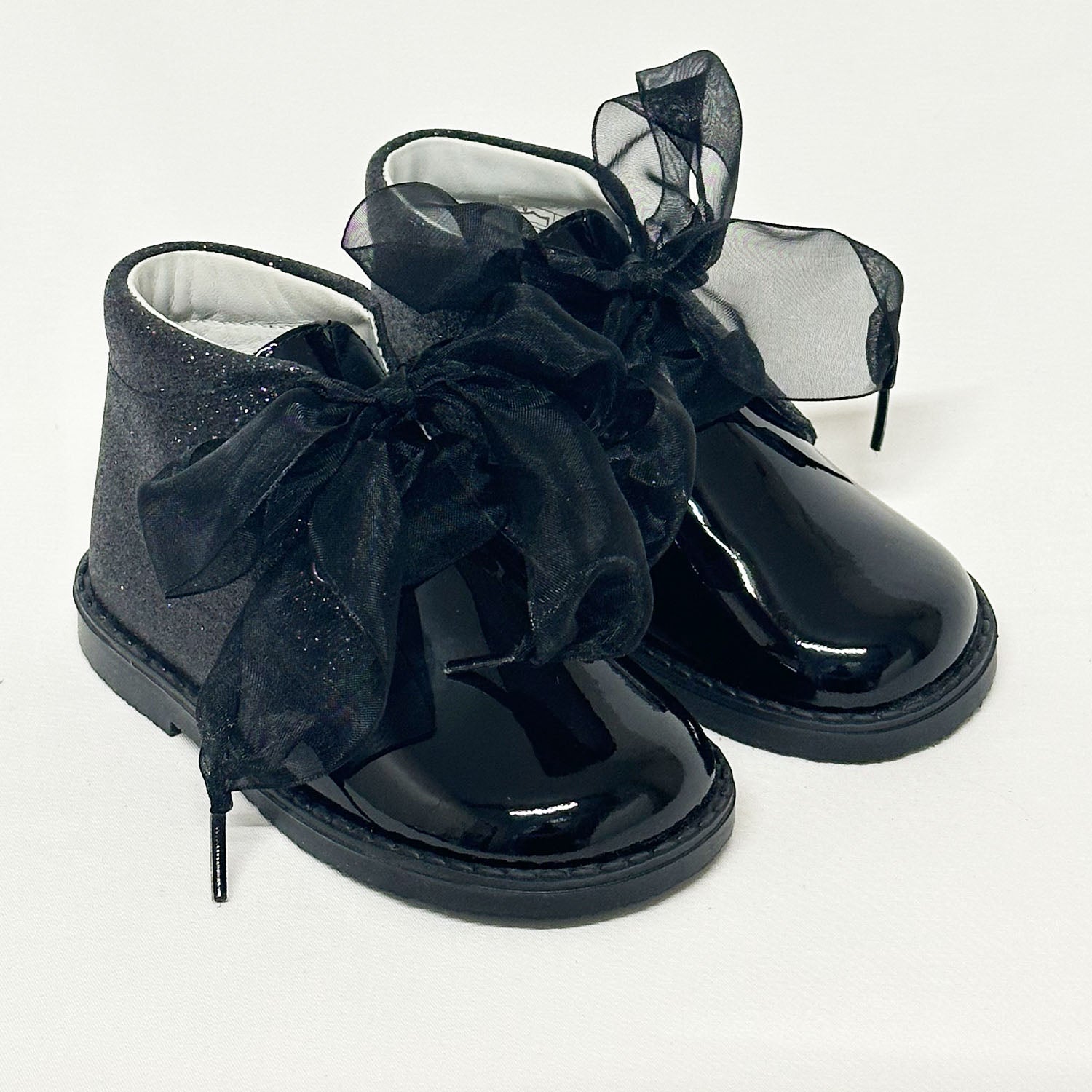 Black Sparkle Ankle Boots