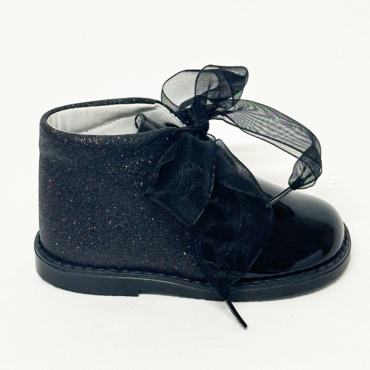 Black Sparkle Ankle Boots