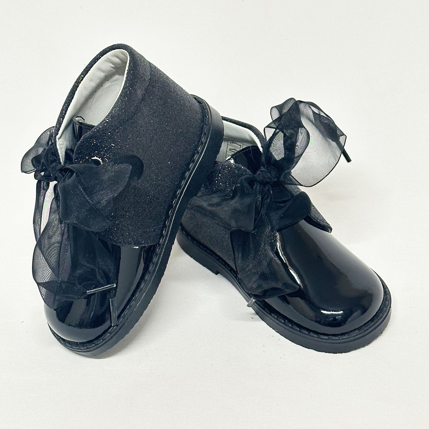 Black Sparkle Ankle Boots