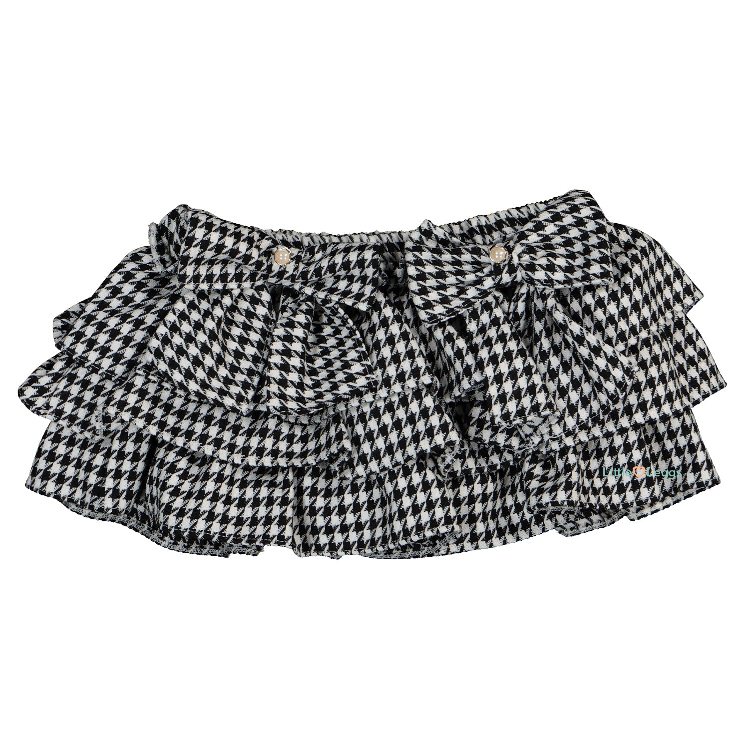 Black Dogtooth Blouse & Bloomers