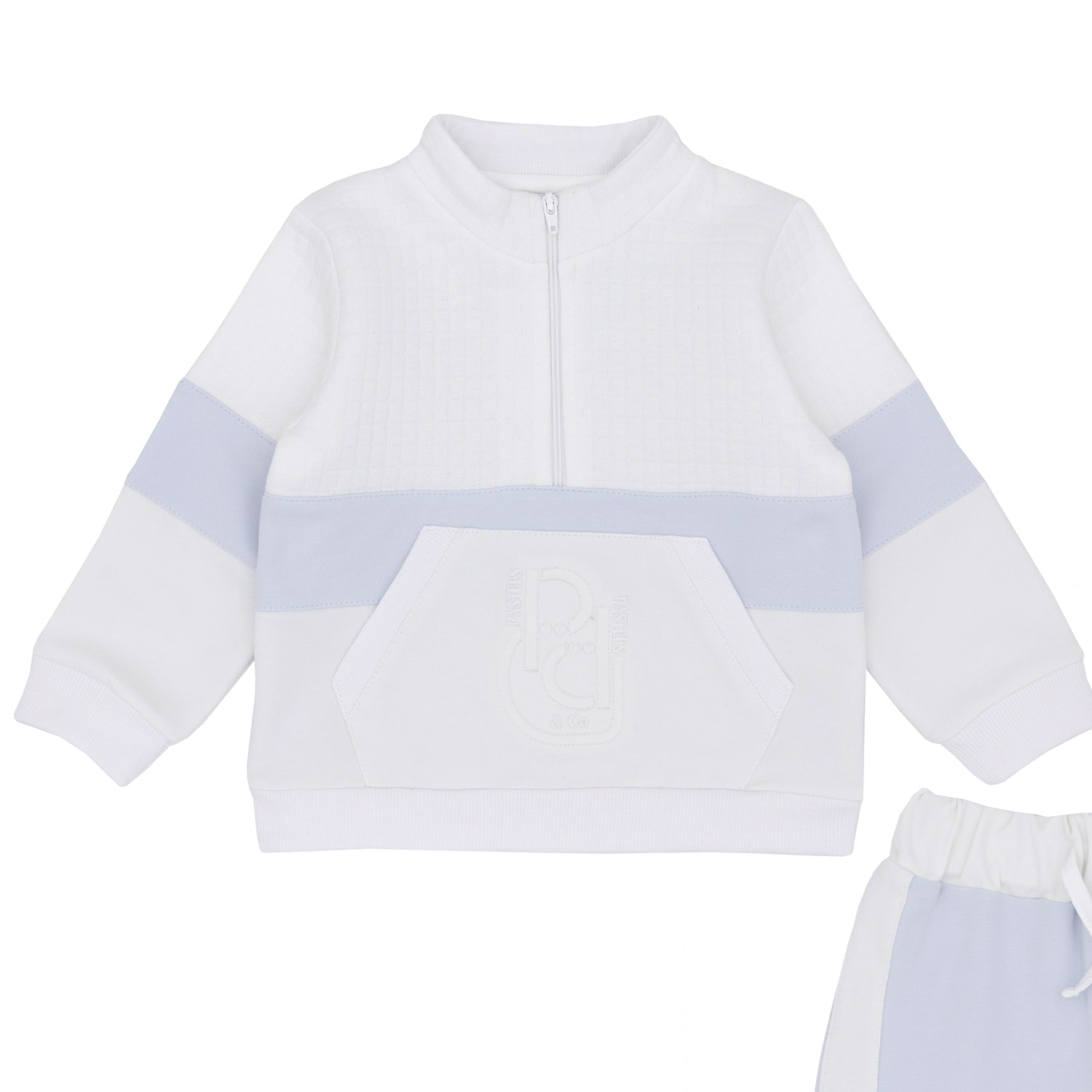 White and Blue Tracksuit