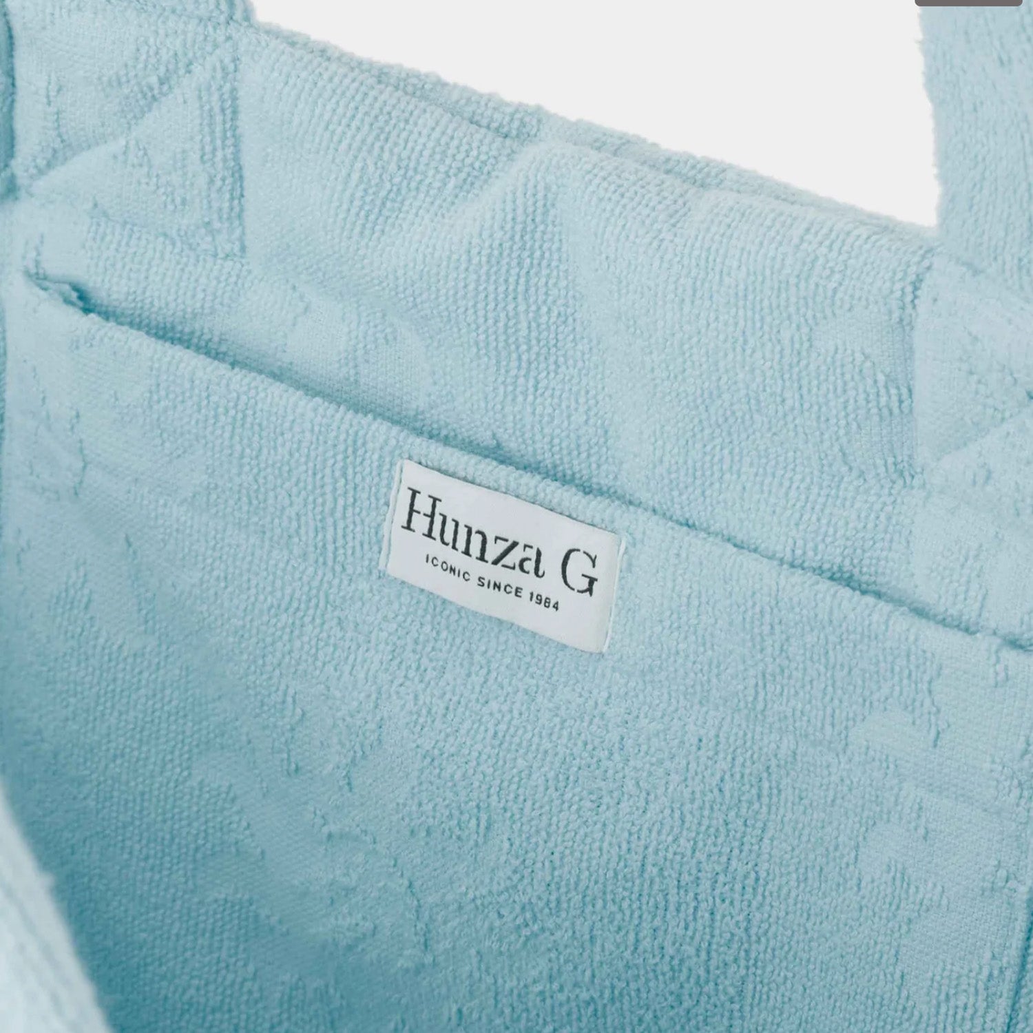 Sunny Towelling Beach Bag - Ice Blue