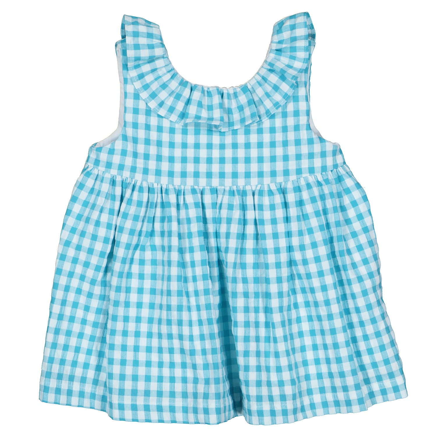 Blue Check Dress