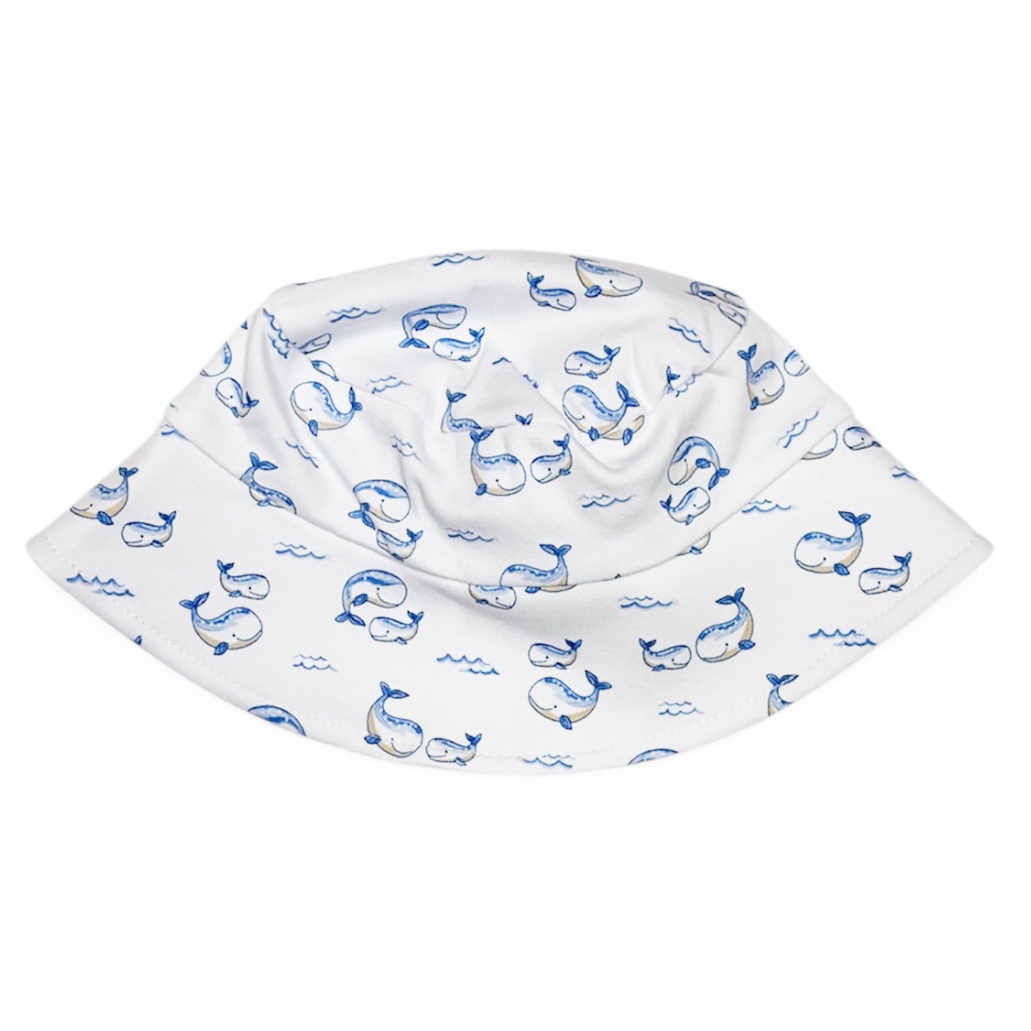 Blue Whale Print Bucket Hat