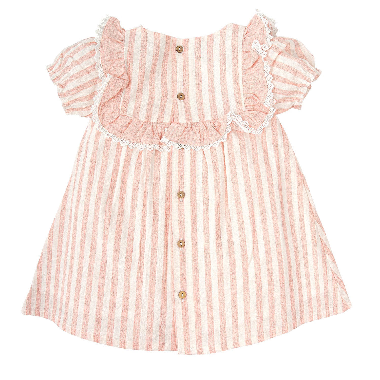 Pink Stripe Linen Dress