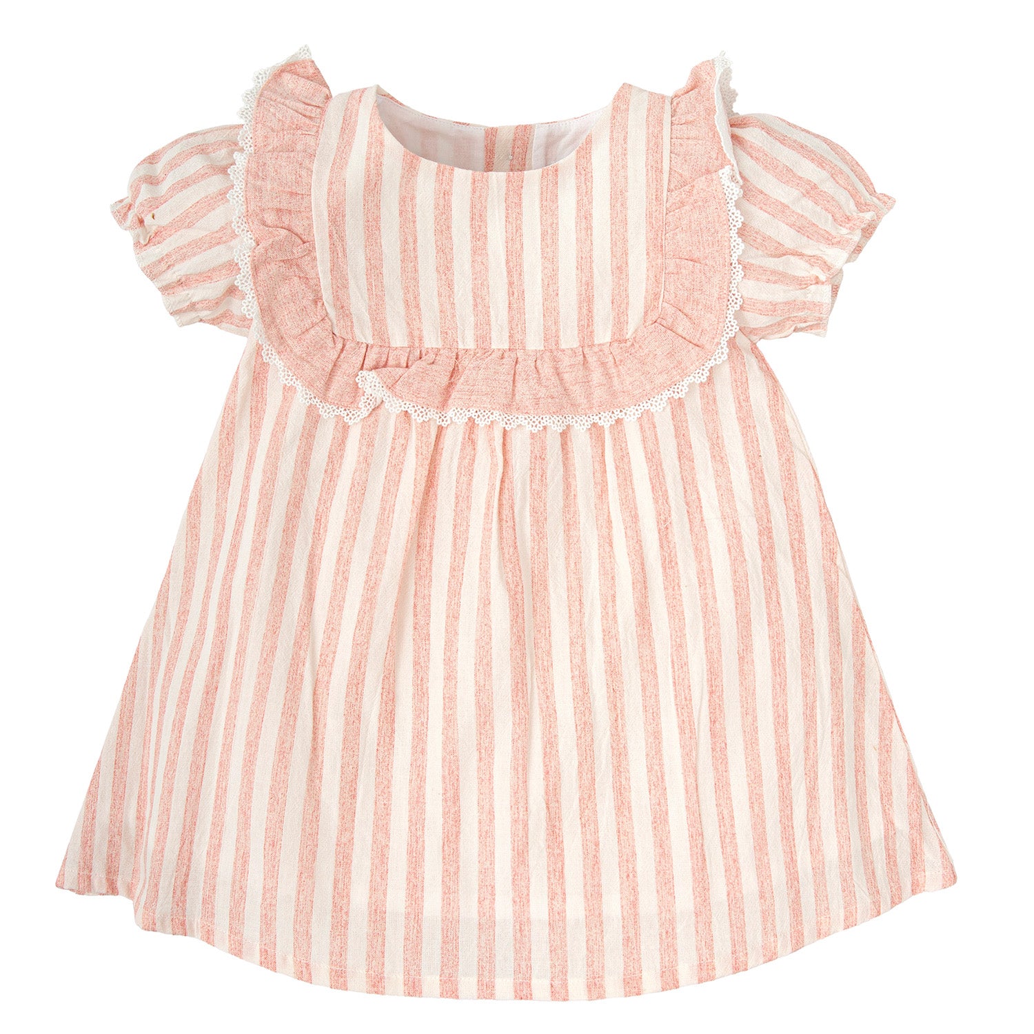Pink Stripe Linen Dress