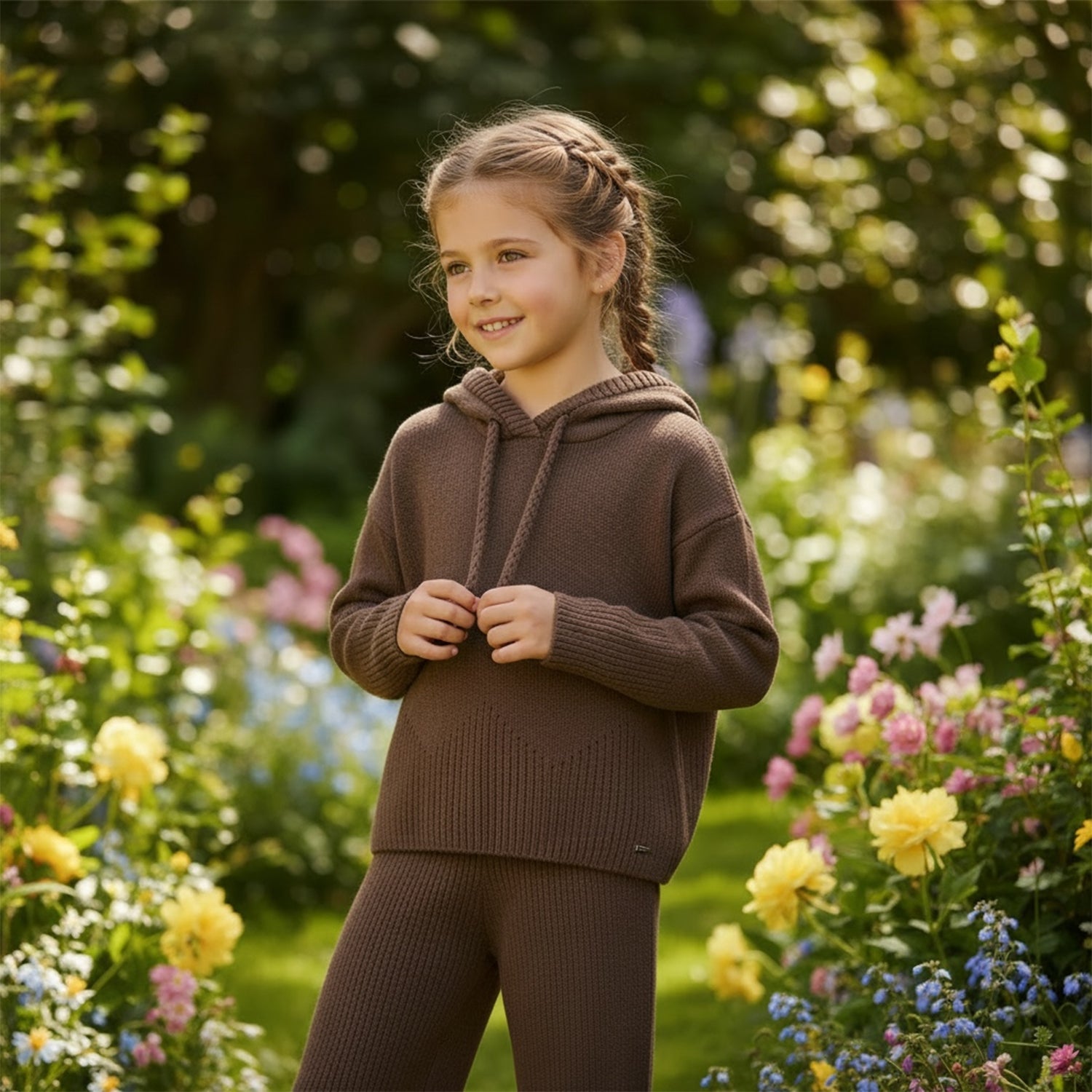 Chesnut Knit Trouser Set