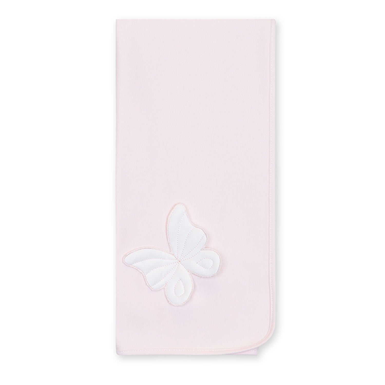 Pink Butterfly Wings Burp Blanket
