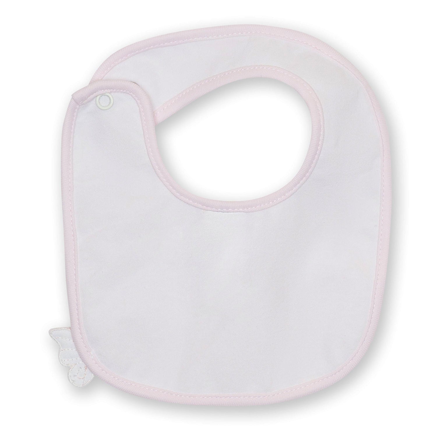 Pink Butterfly Wings Bib