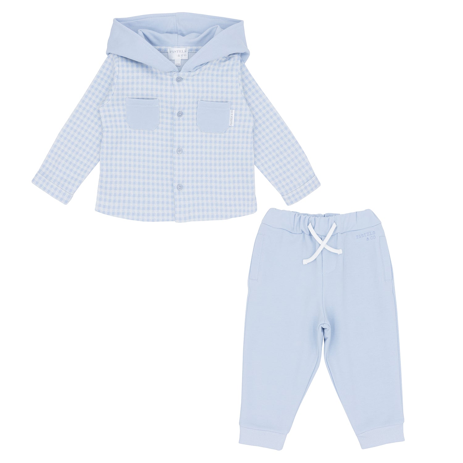 Pale Blue Check Outfit