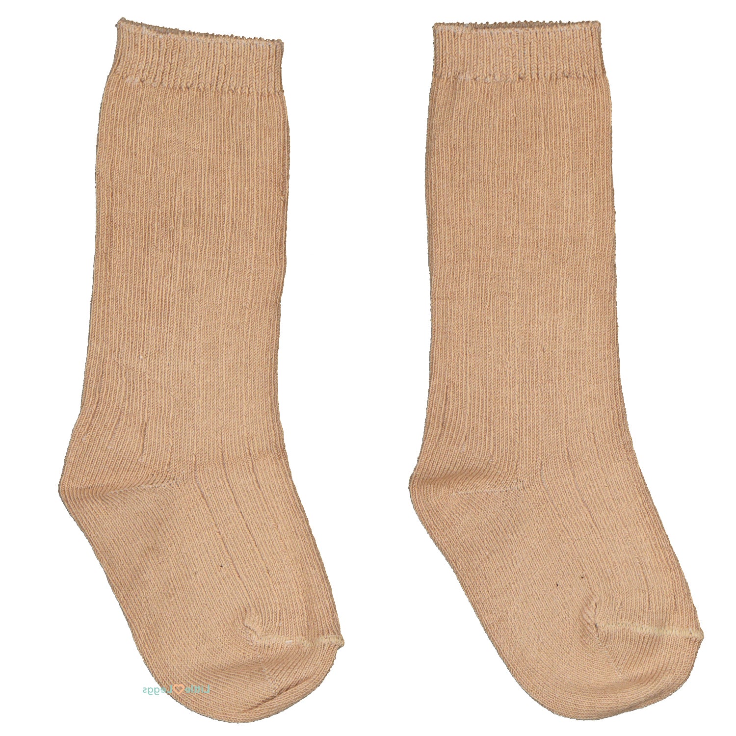 Camel Ribbed Knee High Sock