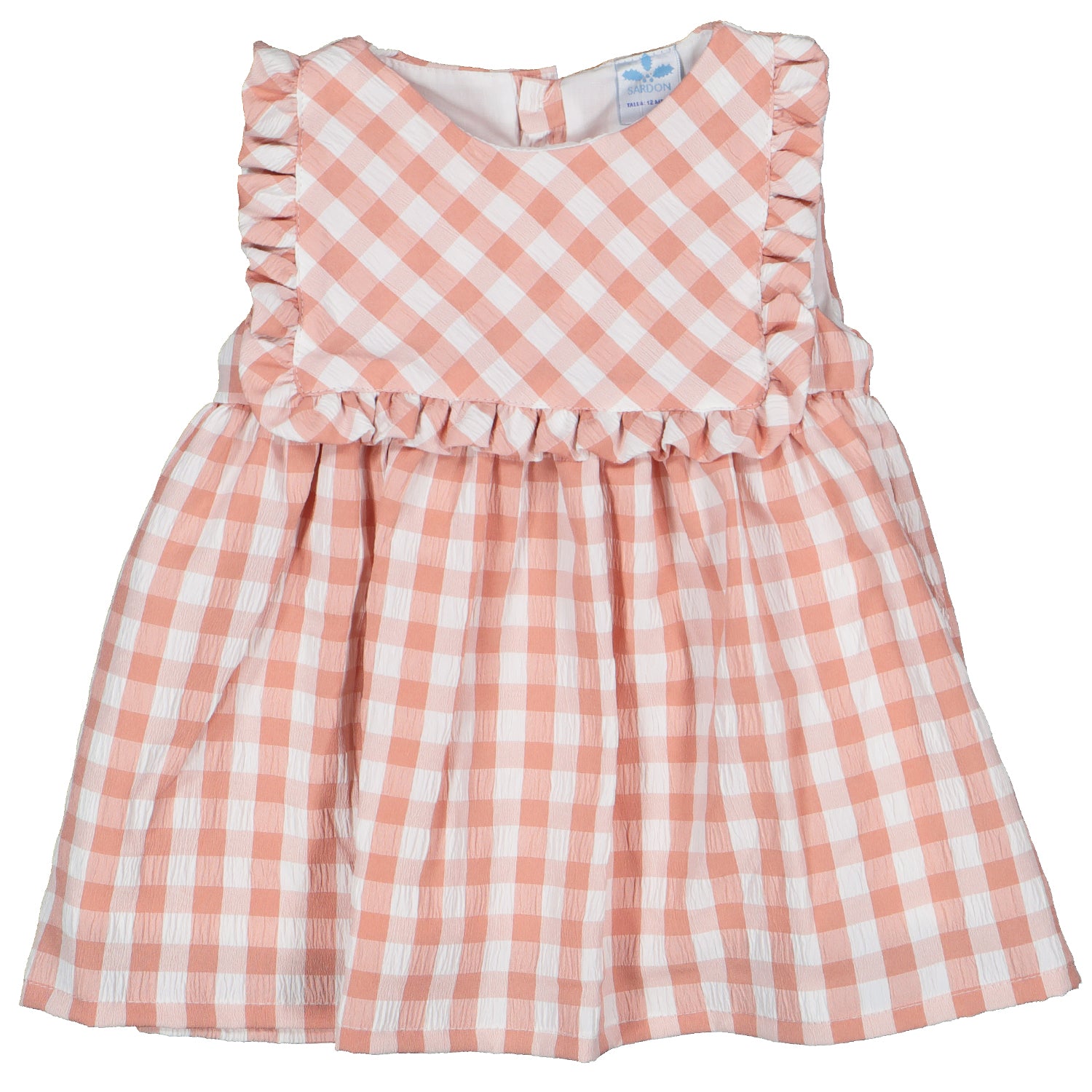 Dusty Pink Check Dress