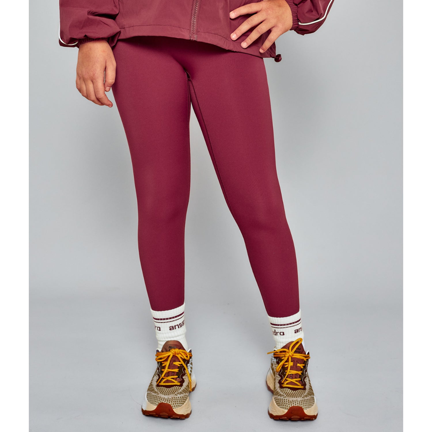 Damson Athletic Top & Legging Set